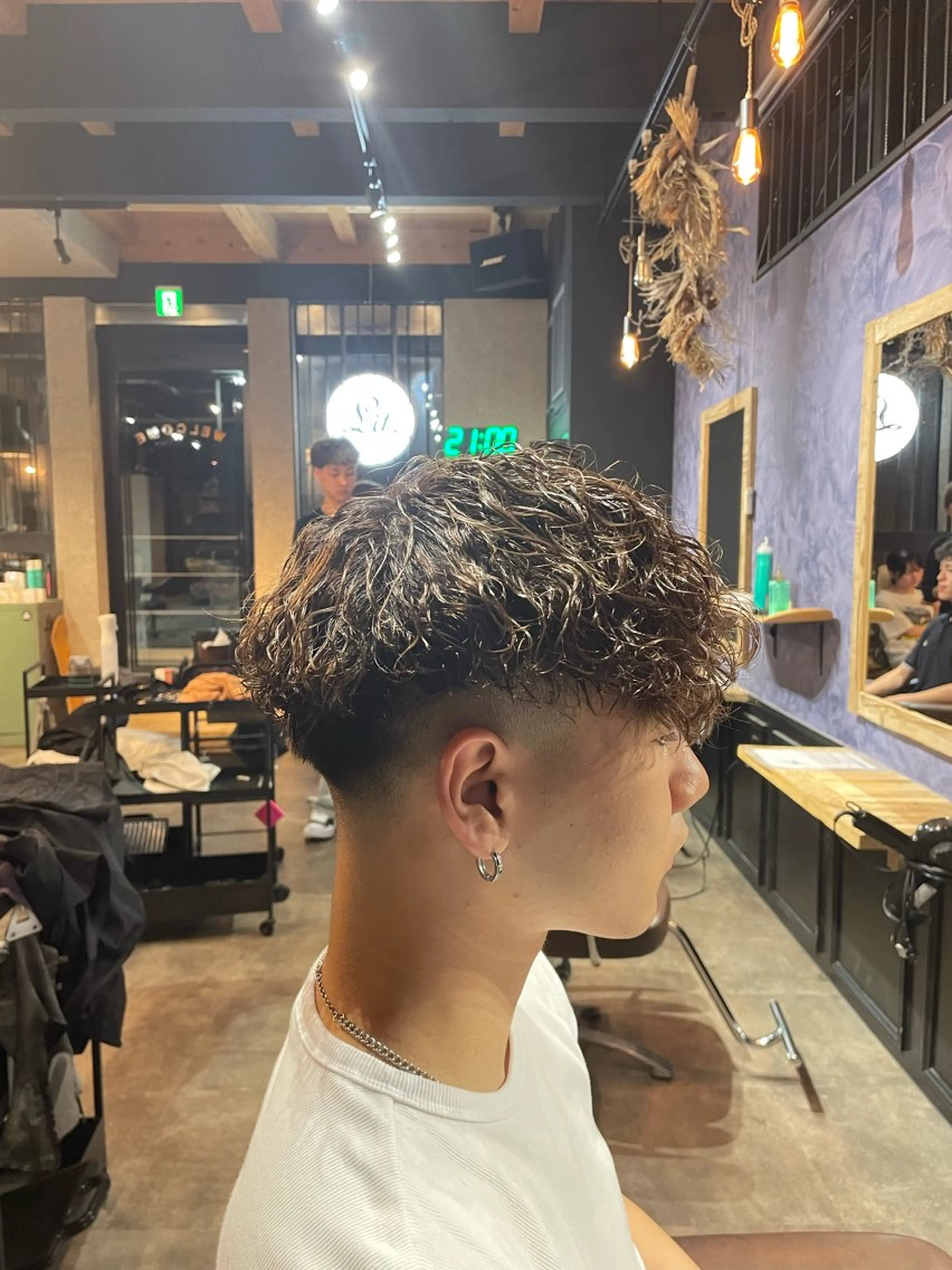 パーマ メンズ litbyfifth 濵崎寛太のヘアスタイル