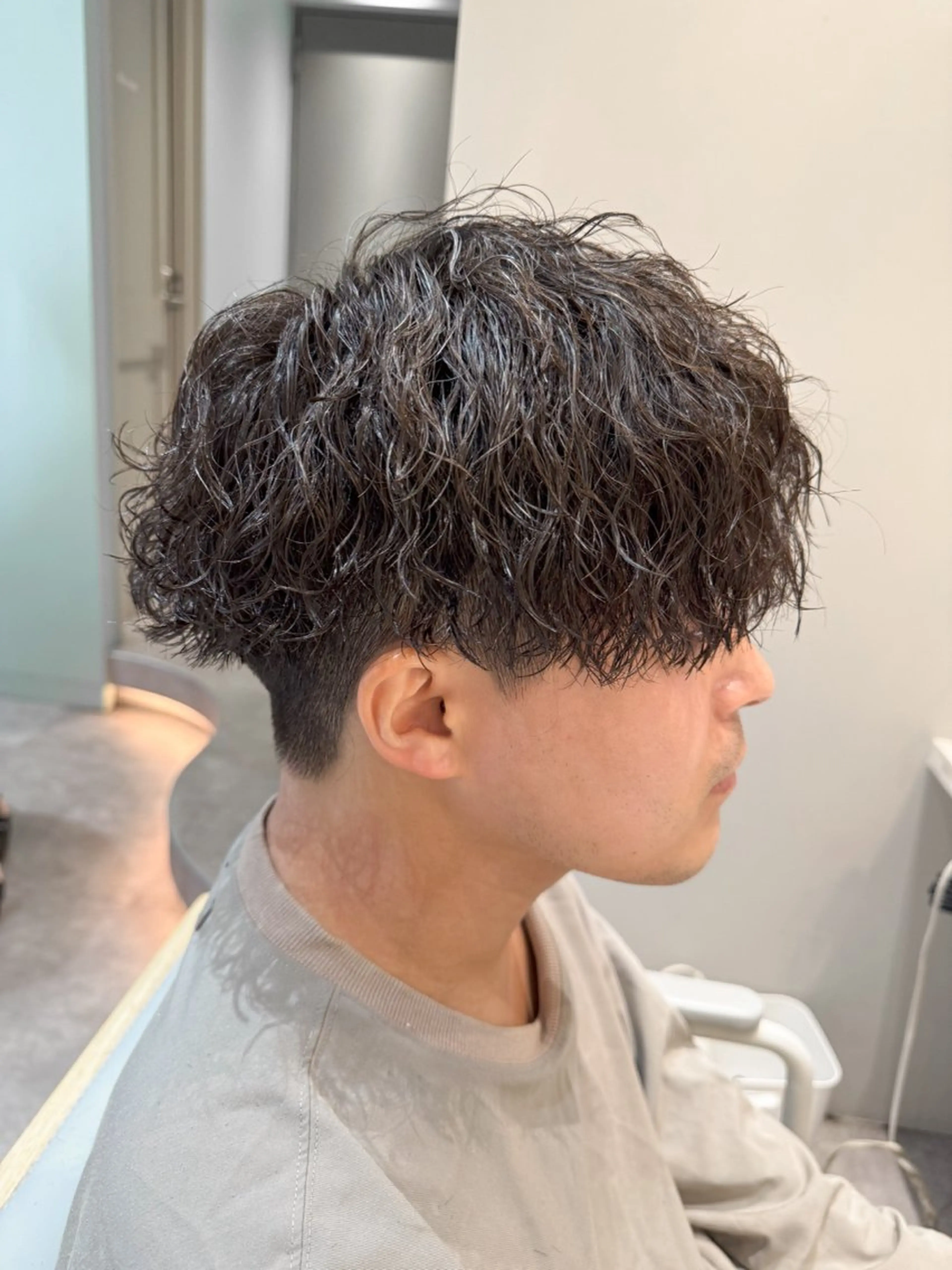 ショート パーマ メンズ カット パーマ warme所属・メンズパーマ メンズ特化ryoのヘアスタイル