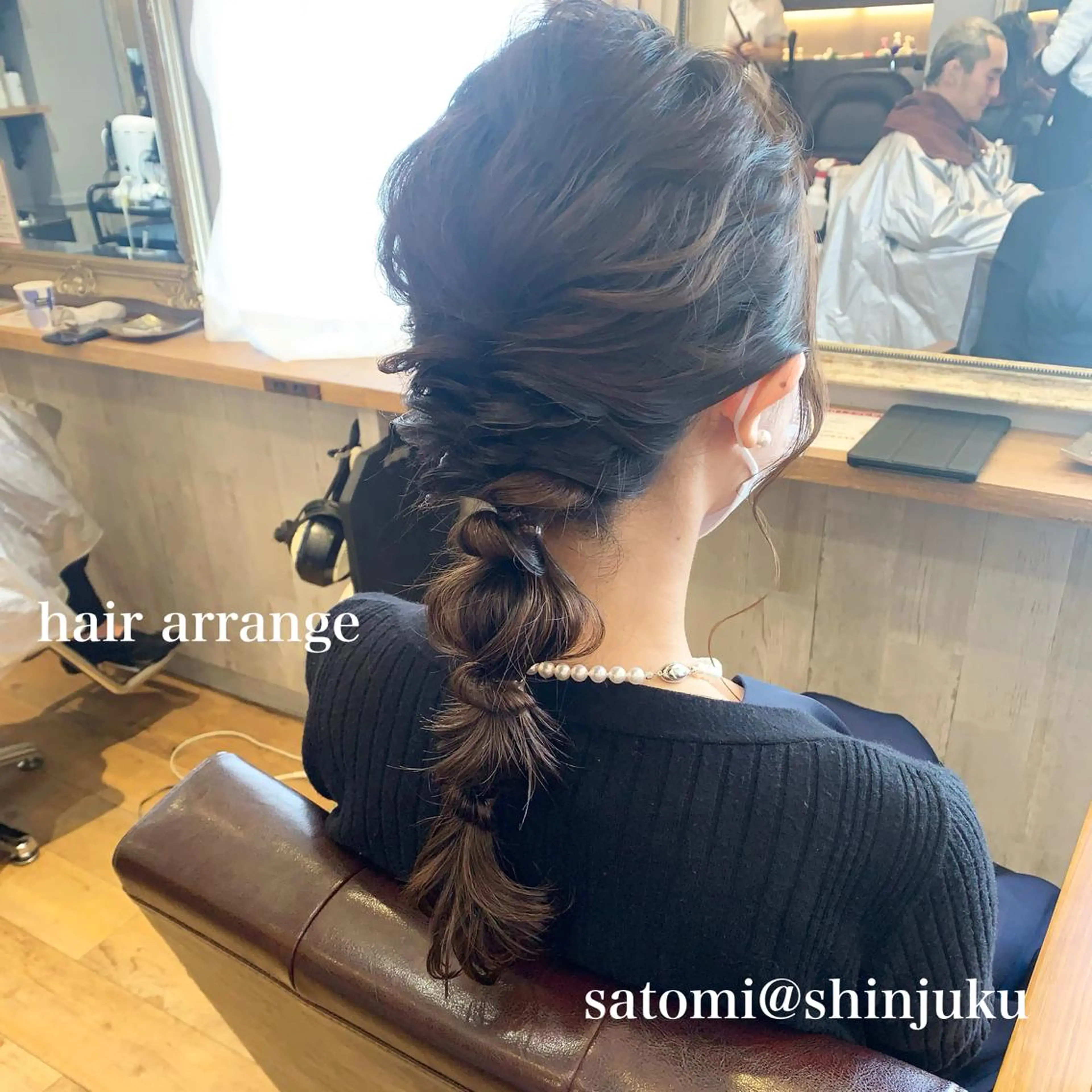 ヘアアレンジ 結婚式・ブライダル 淡色ふんわりhair 新宿satomiのヘアスタイル