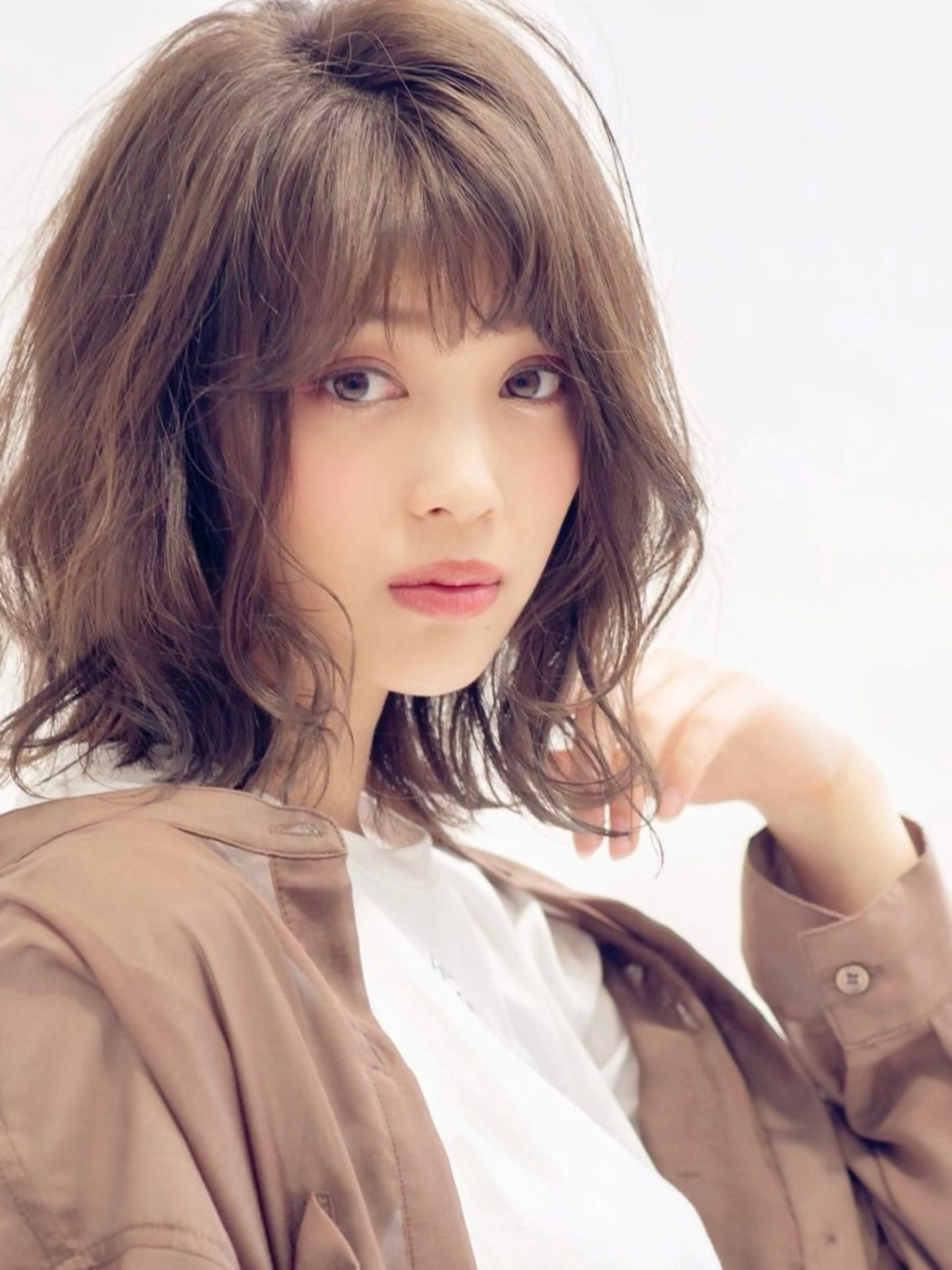 ミディアム カット ヘアカラー トリートメント Snowdrop高円 寺【店長】山道のヘアスタイル