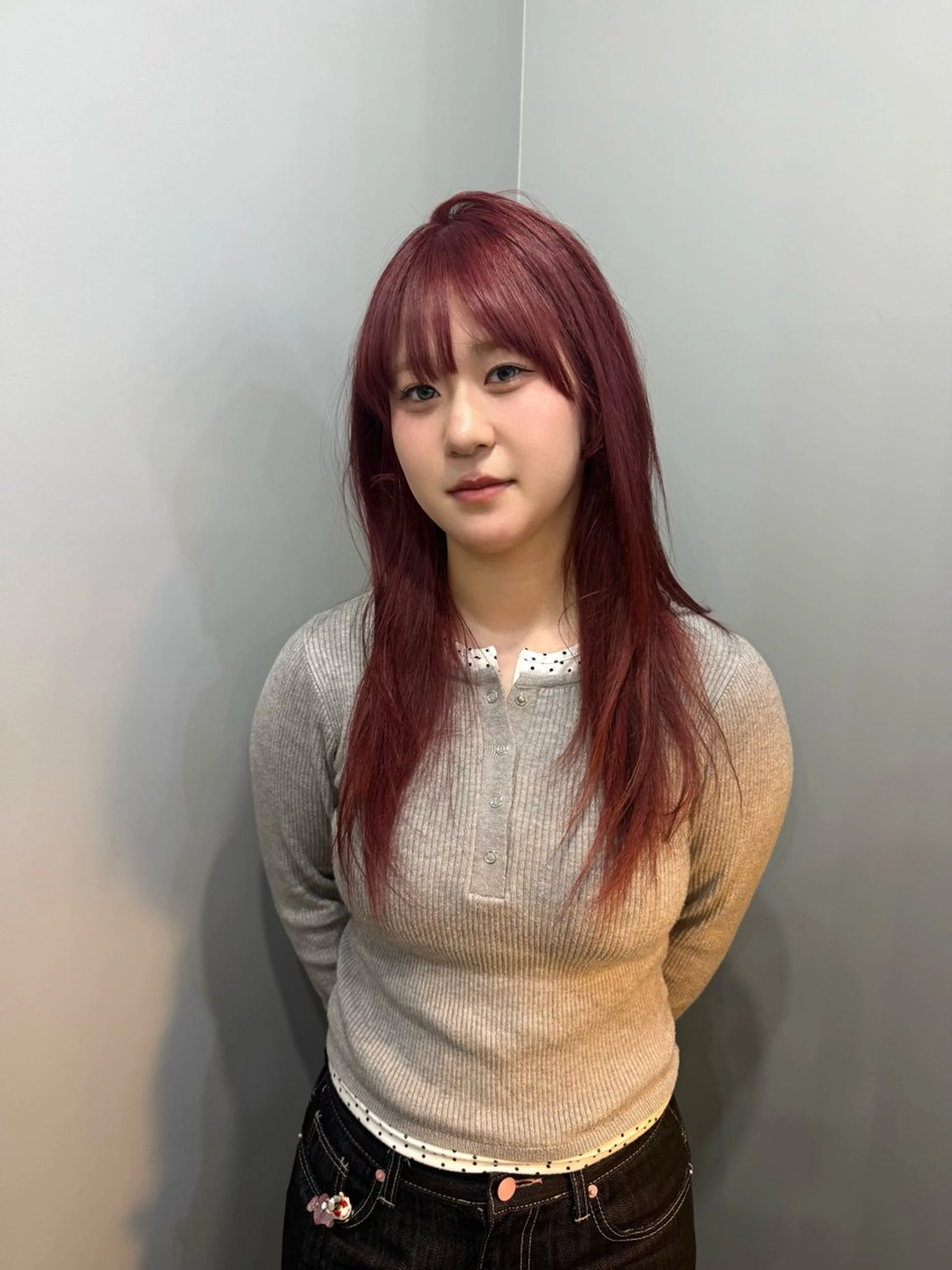 ミディアム 透明感color🩵 MAYUKAのヘアスタイル