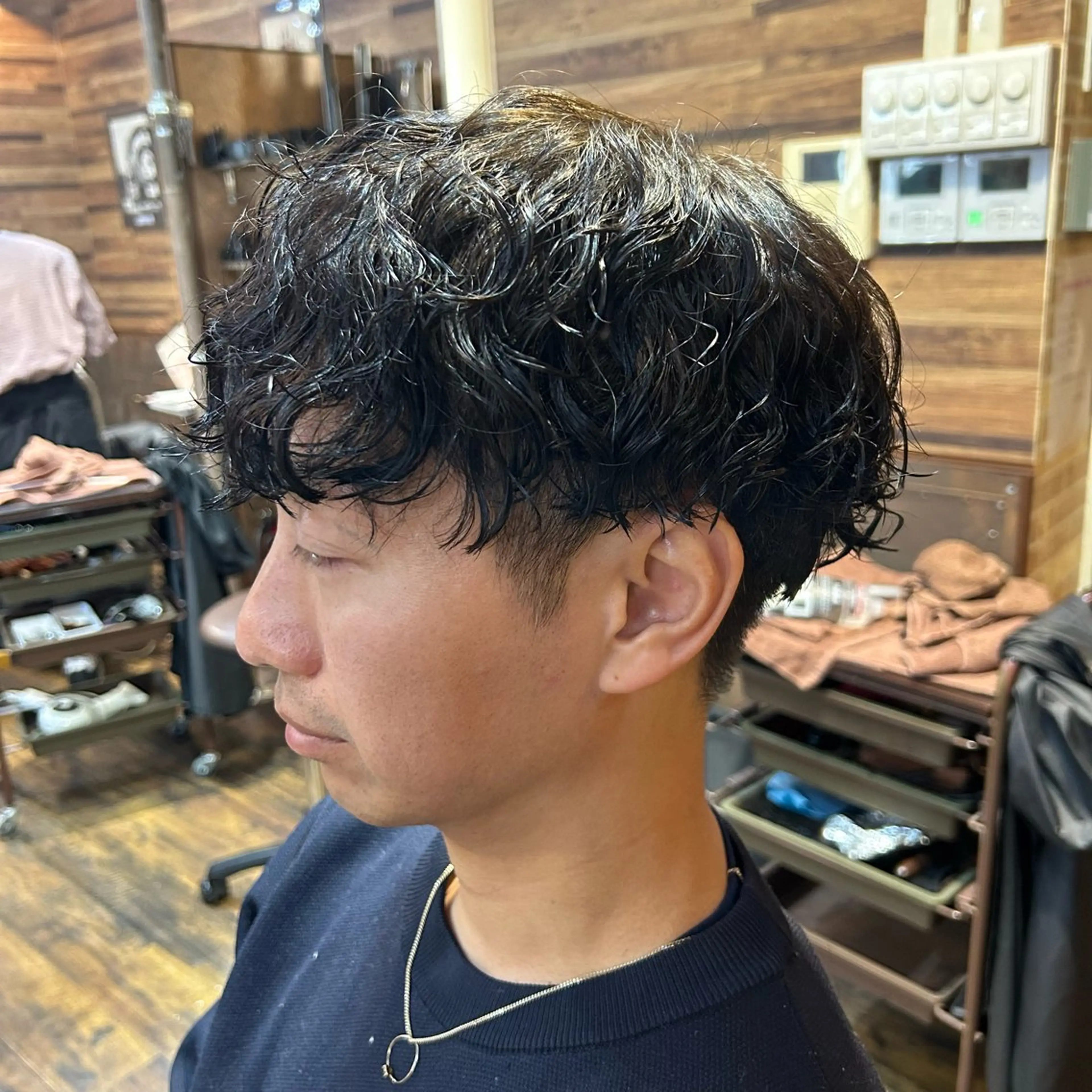 ショート パーマ メンズ ツイスパ/メンズ特化 🦋𝑺𝑶𝑵𝑬のヘアスタイル