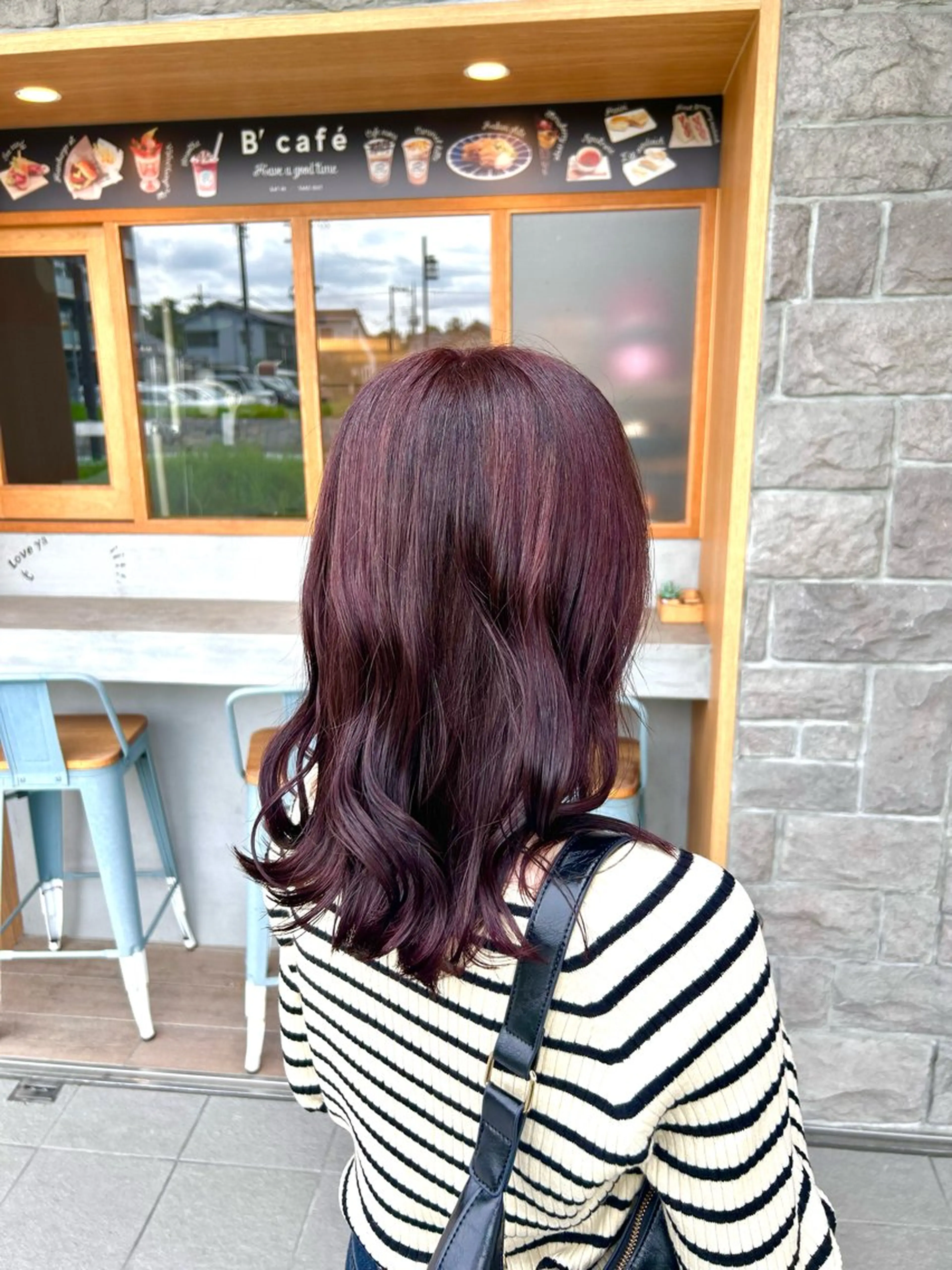 セミロング カット ヘアカラー 辻 雅也のヘアスタイル