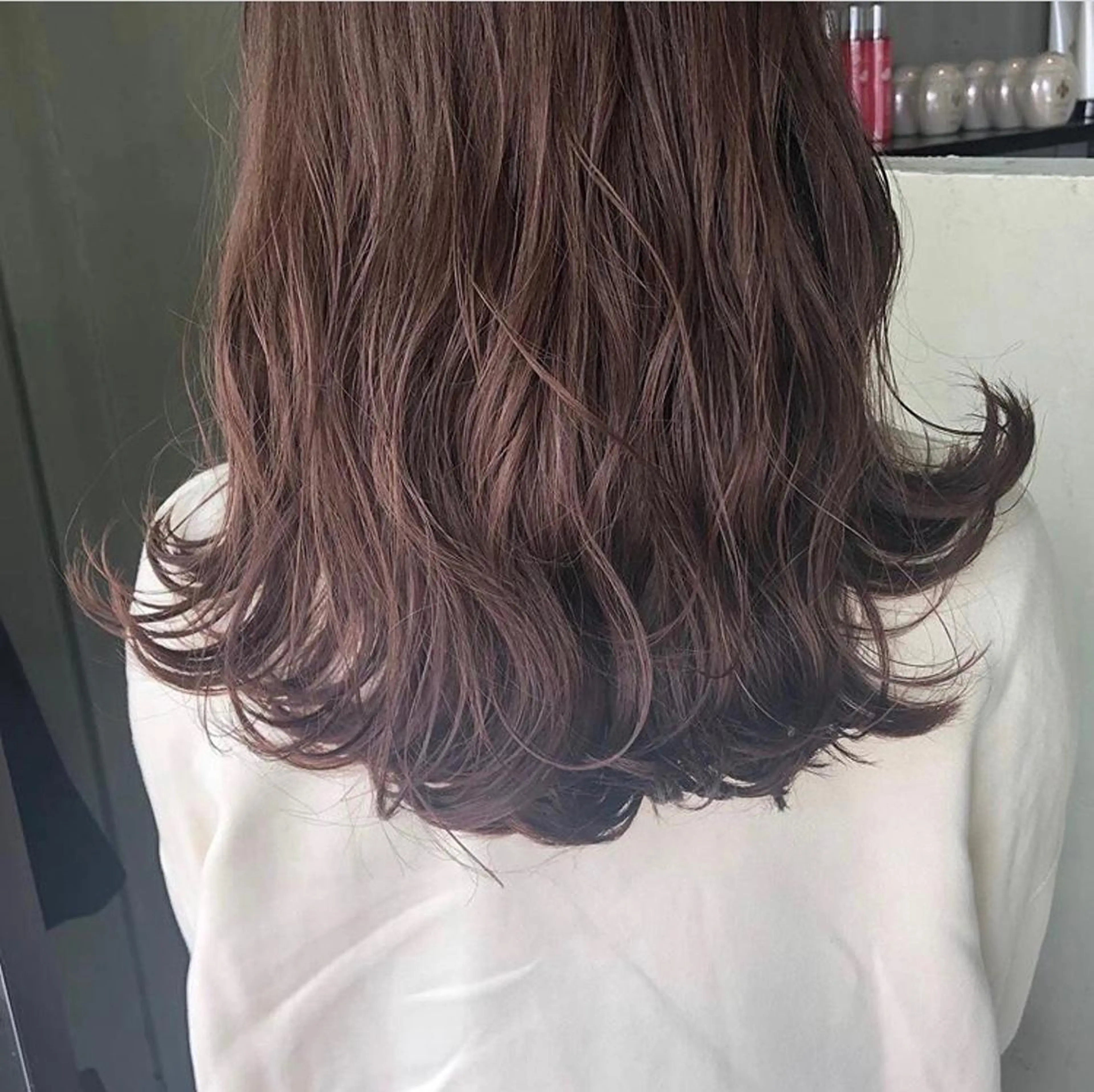 セミロング カラー 髪質改善サロン 梅田/ヨナミネのヘアスタイル