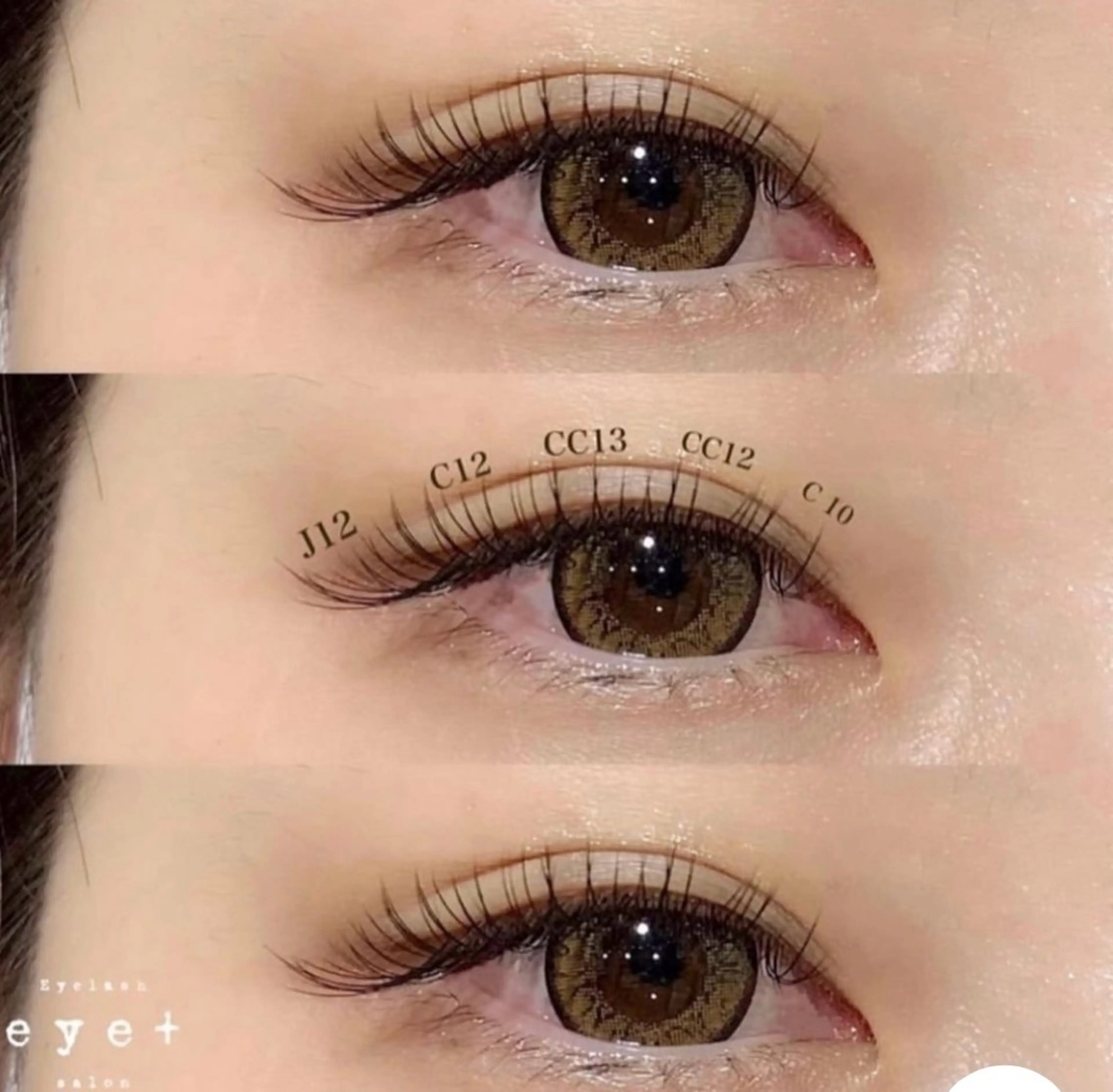 マツエク・マツパ eye+ sante meiのマツエク・マツパデザイン