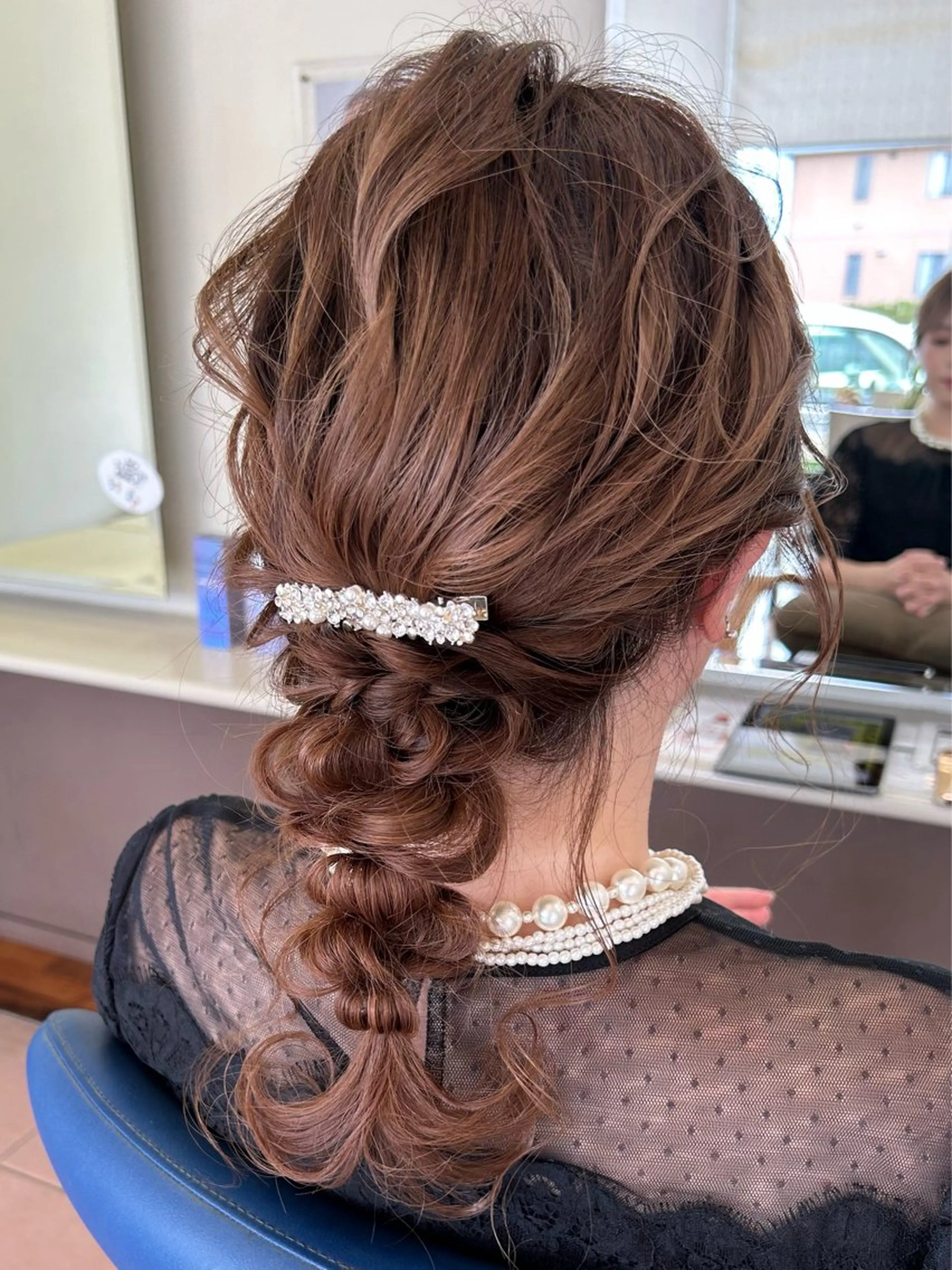 セミロング ヘアアレンジ 小澤 志穂のヘアスタイル