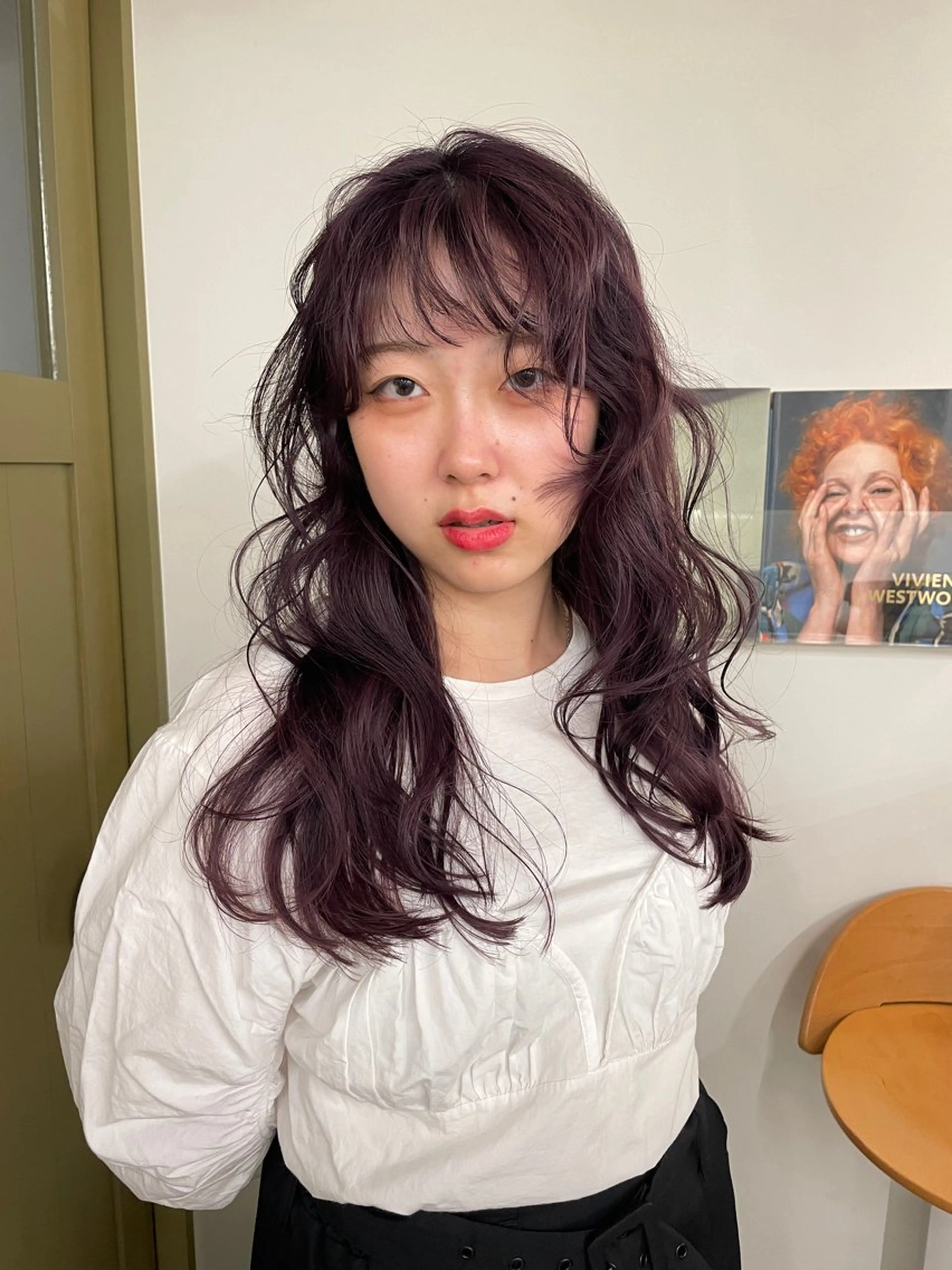 ロング カラー ヘアカラー トリートメント ヘアセット ブリーチモデル/ カットモデル/Riaのヘアスタイル