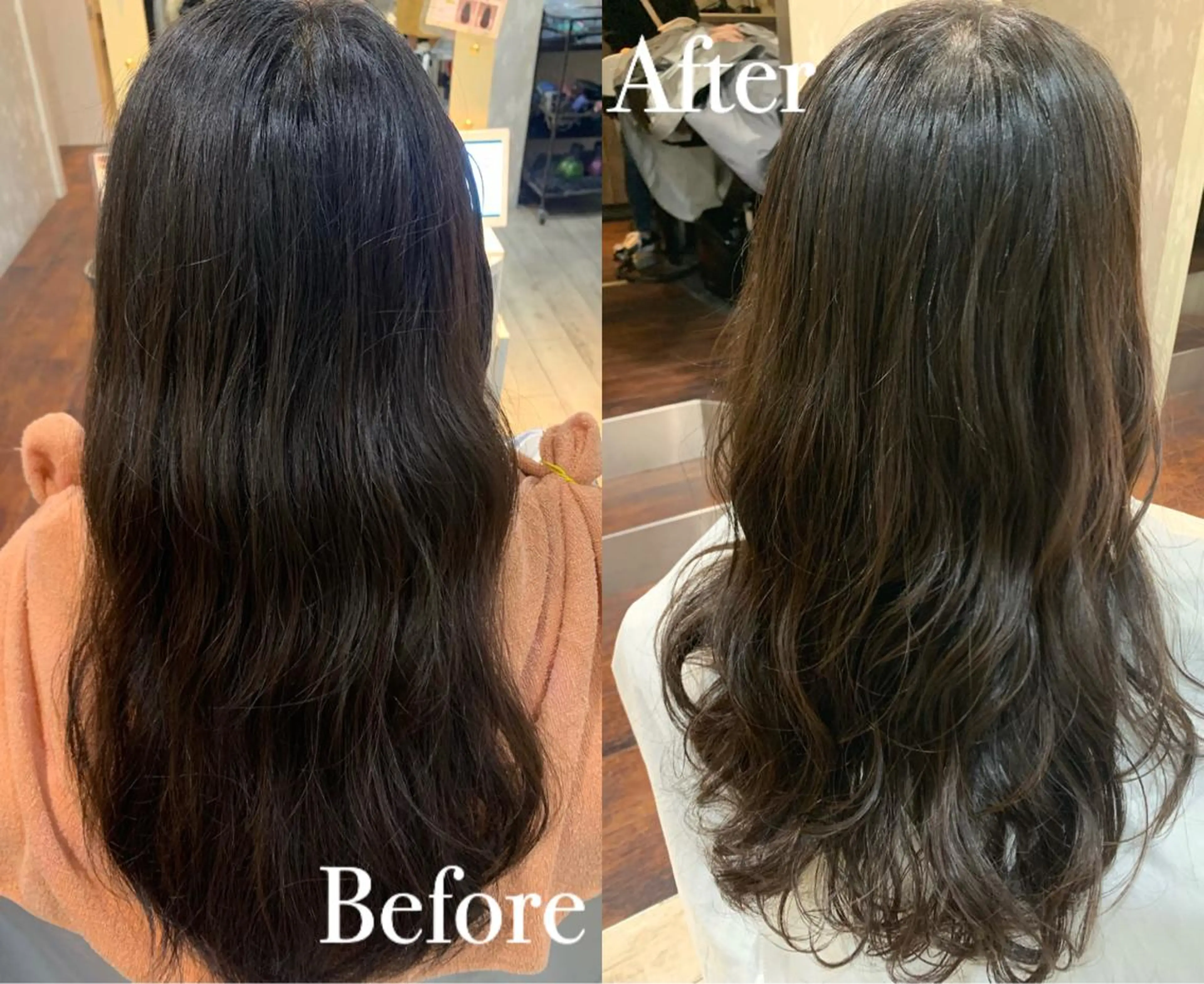 ロング パーマ デジタルパーマ 傷ませない縮毛矯正／ 吉岡 美江のヘアスタイル