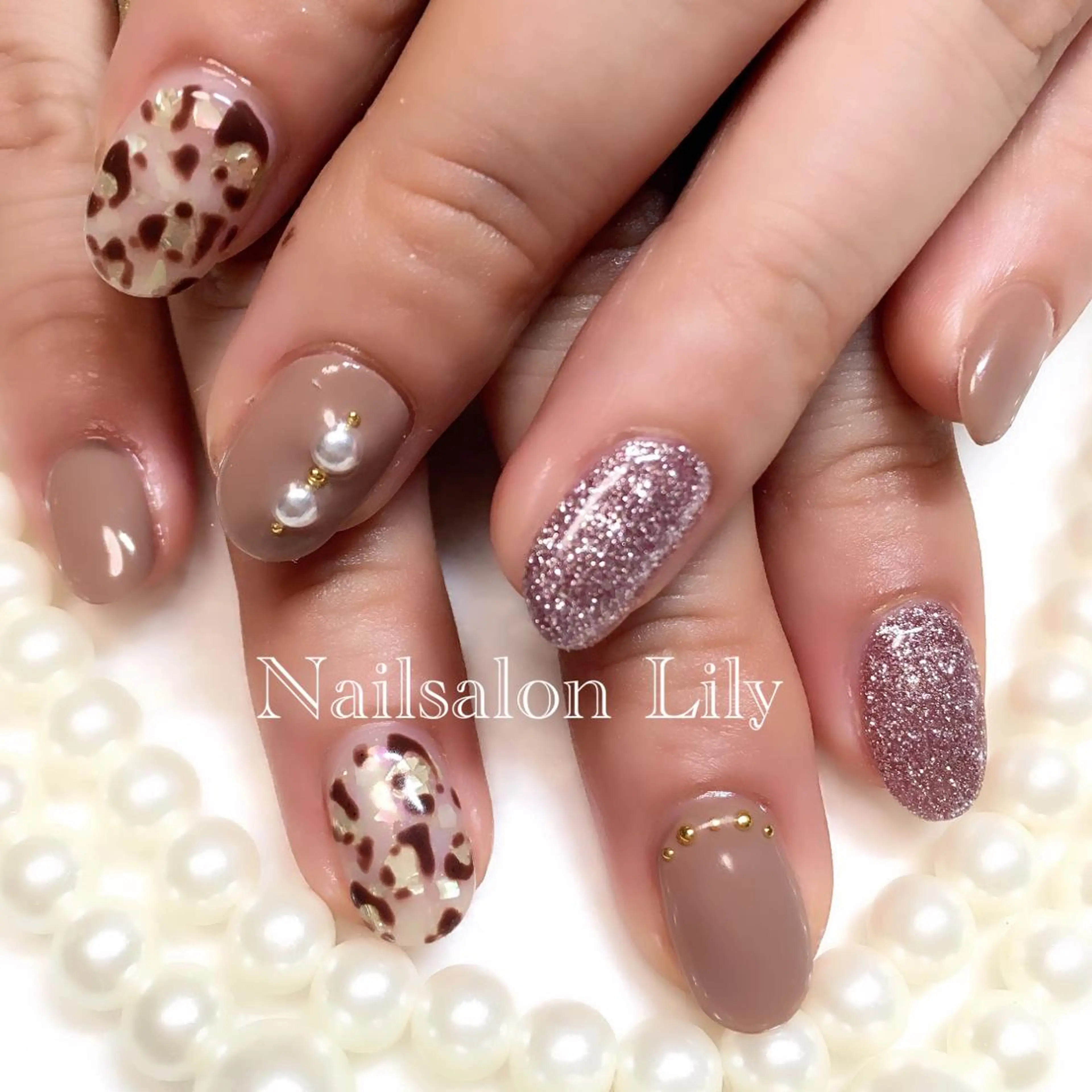 ネイル アニマル柄 Lily*nail 🌻Mii🌻のネイルデザイン