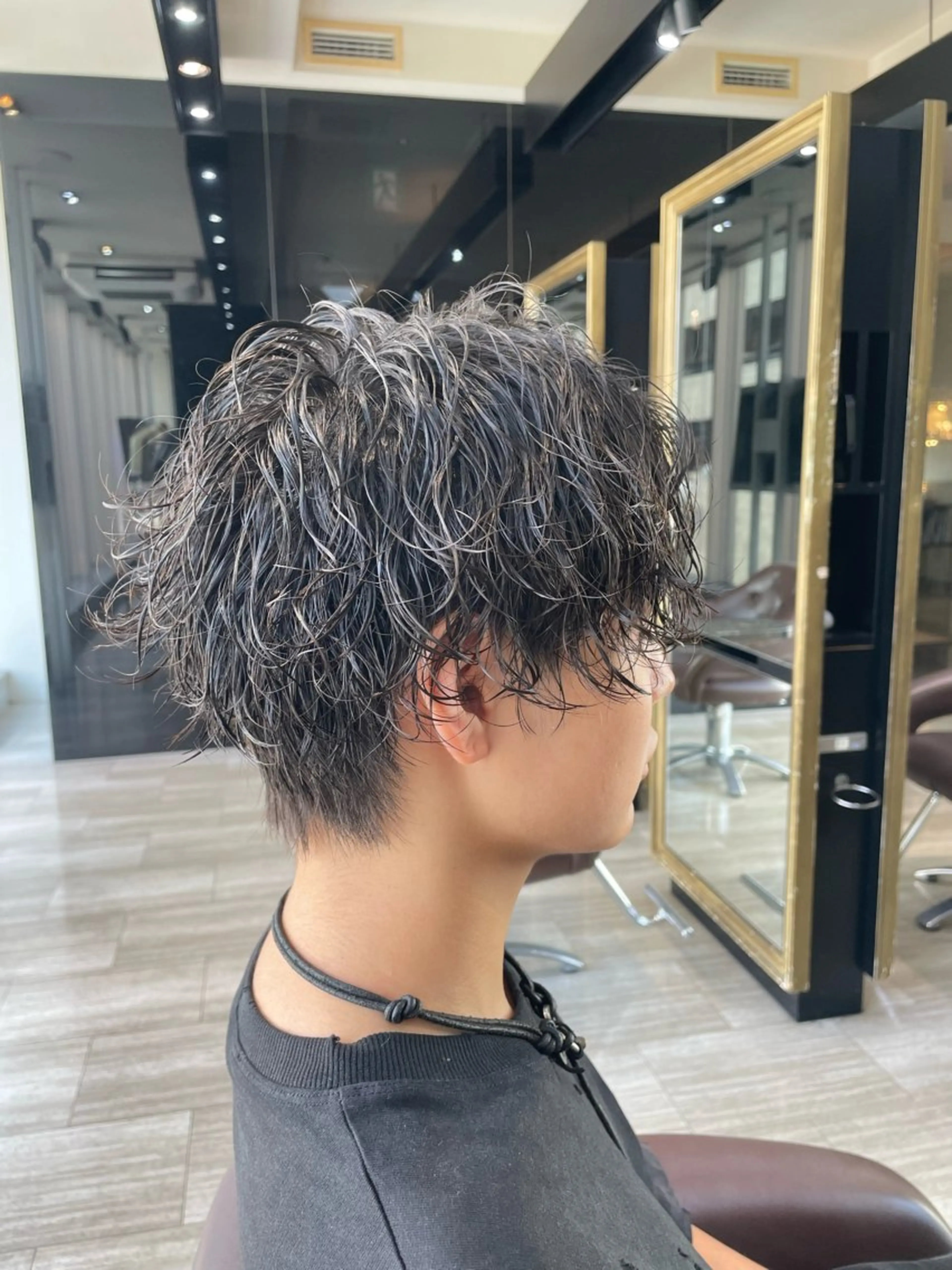 パーマ メンズ メンズパーマ ツーブロック 刈り上げ WiLL 阪急茨木店のヘアスタイル