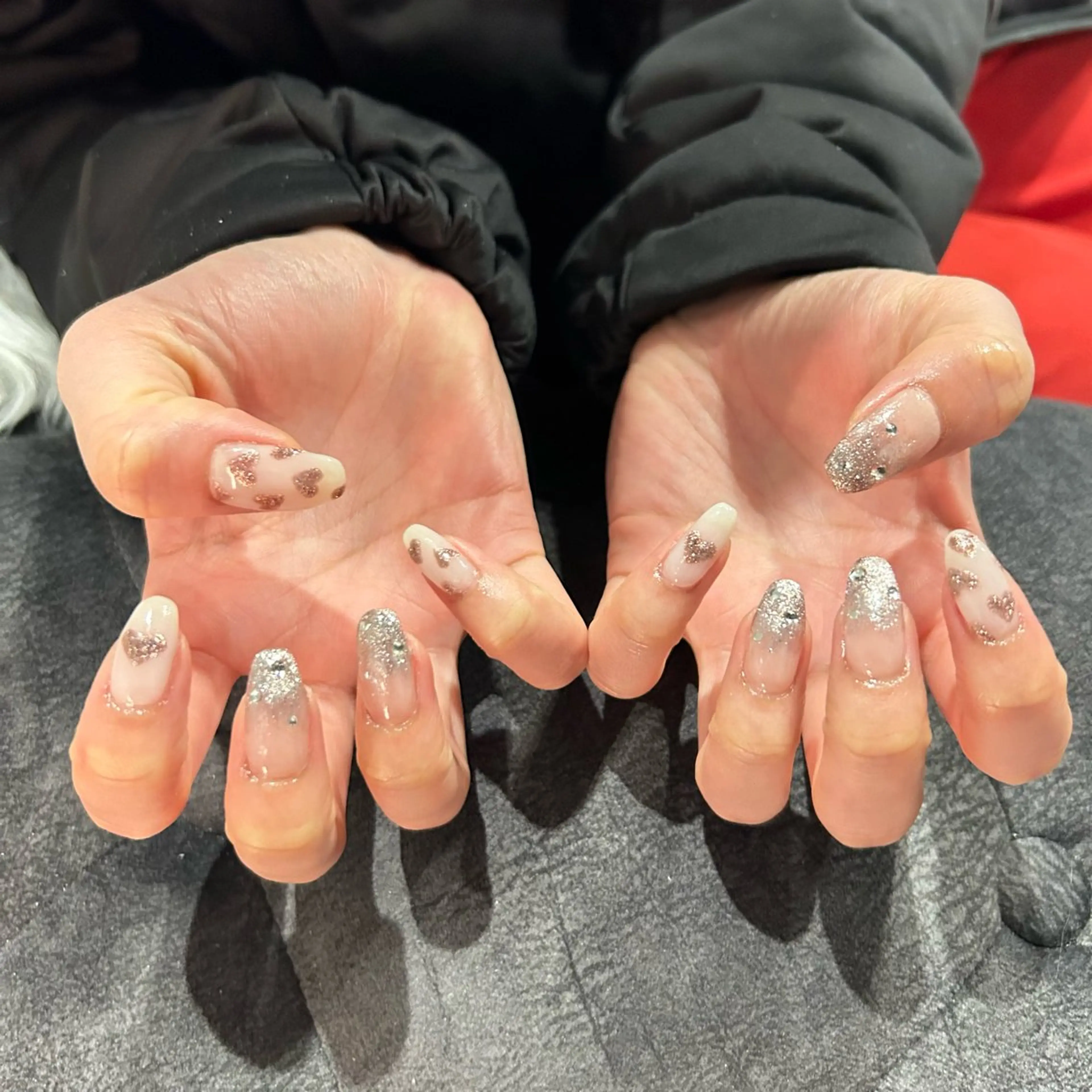 ネイル ハート マグネットネイル Dahlia Beauty ダリアビューティー所属・春日井Dahlia Beauty中川のネイルデザイン