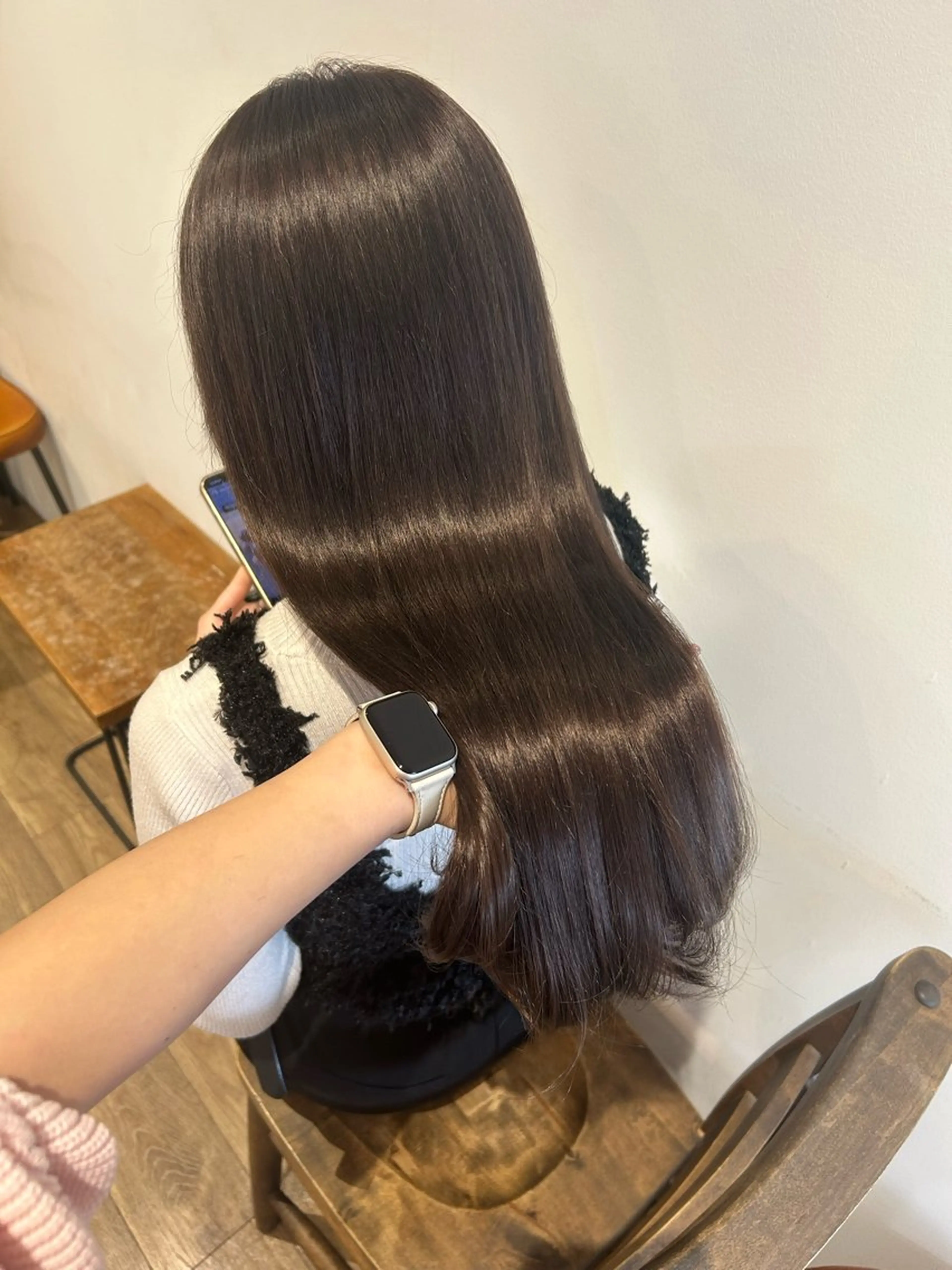 ロング カラー カット ヘアカラー トリートメント otoha✳︎ くすみカラーのヘアスタイル