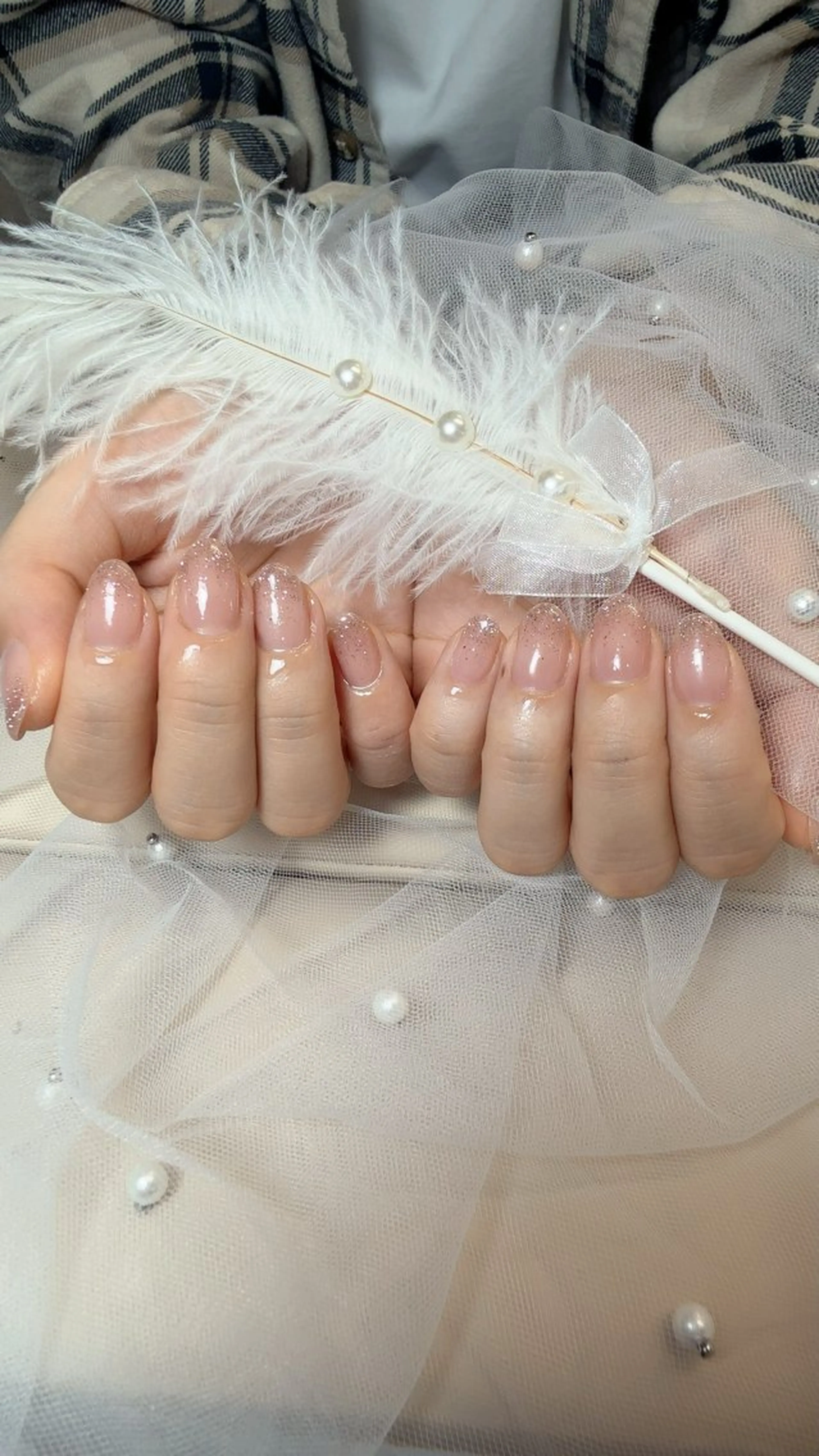 ネイル チークネイル フットネイル フレンチネイル ジェルネイル ガラスフレンチ エニ Andyのネイルデザイン