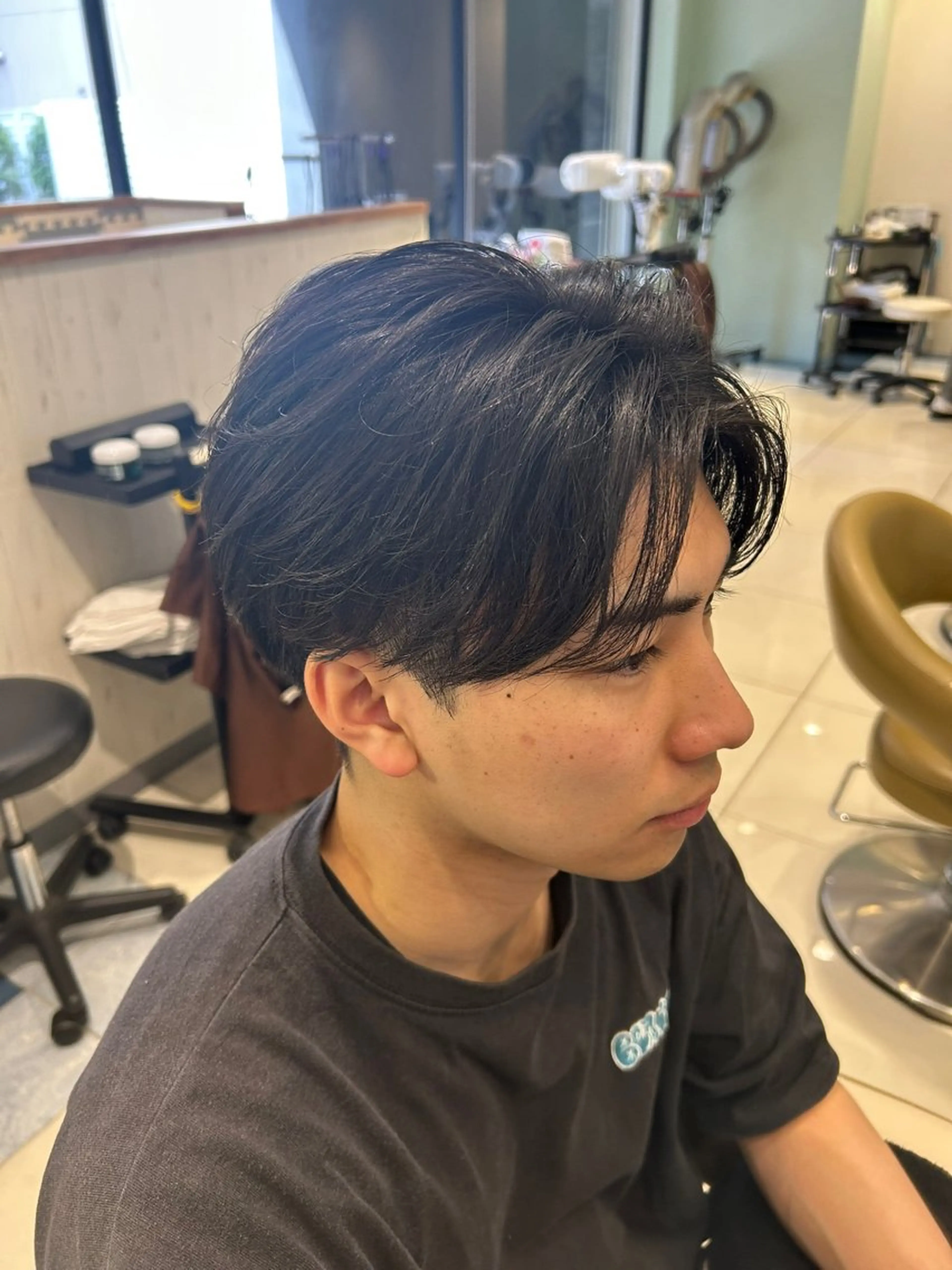 パーマ メンズ センターパート 木曽柊介 /メンズパーマ/川口のヘアスタイル