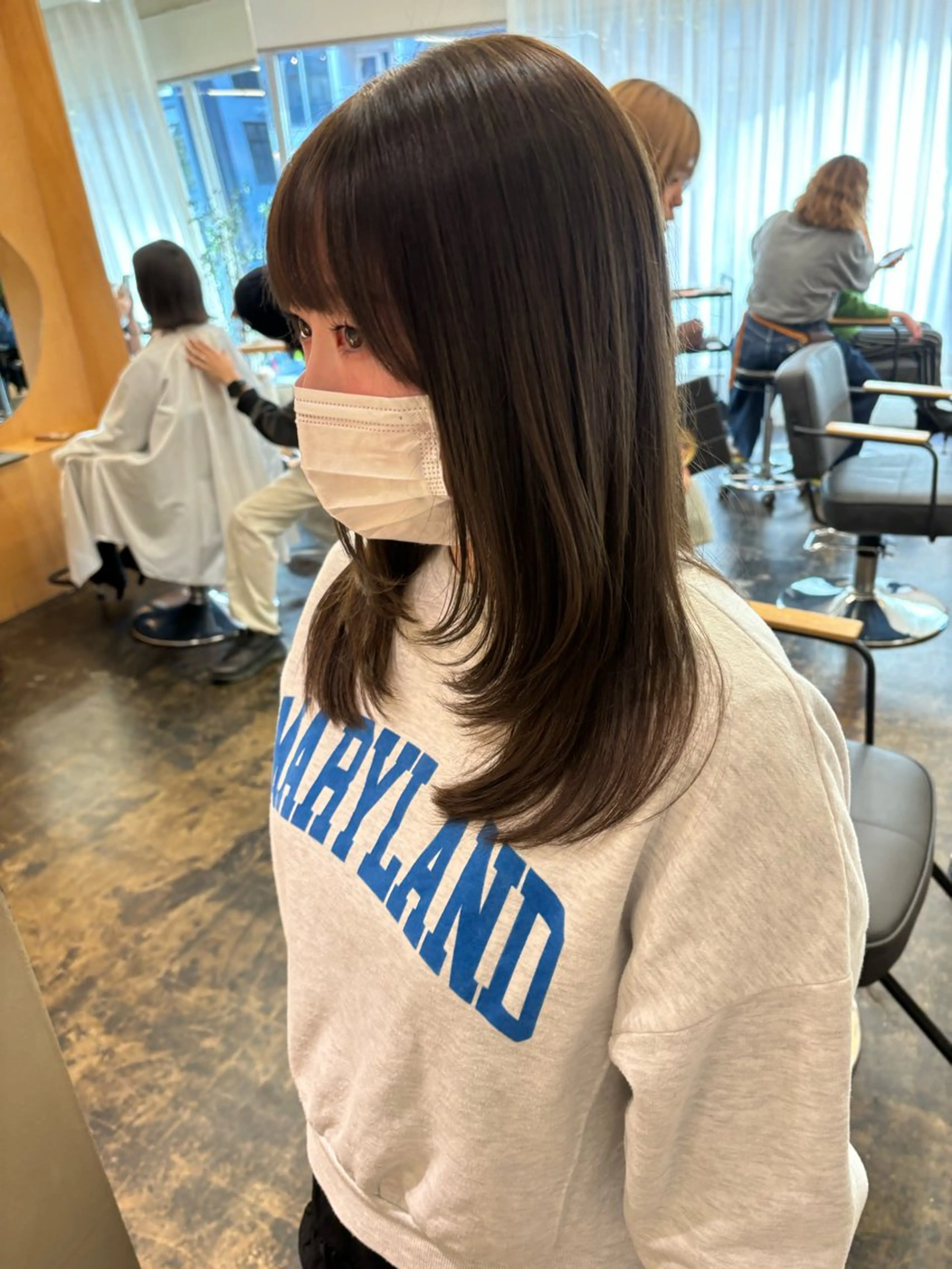 セミロング カラー オリーブカラー カット ヘアカラー 美空🐇 レイヤー / 透明感カラー🩰のヘアスタイル
