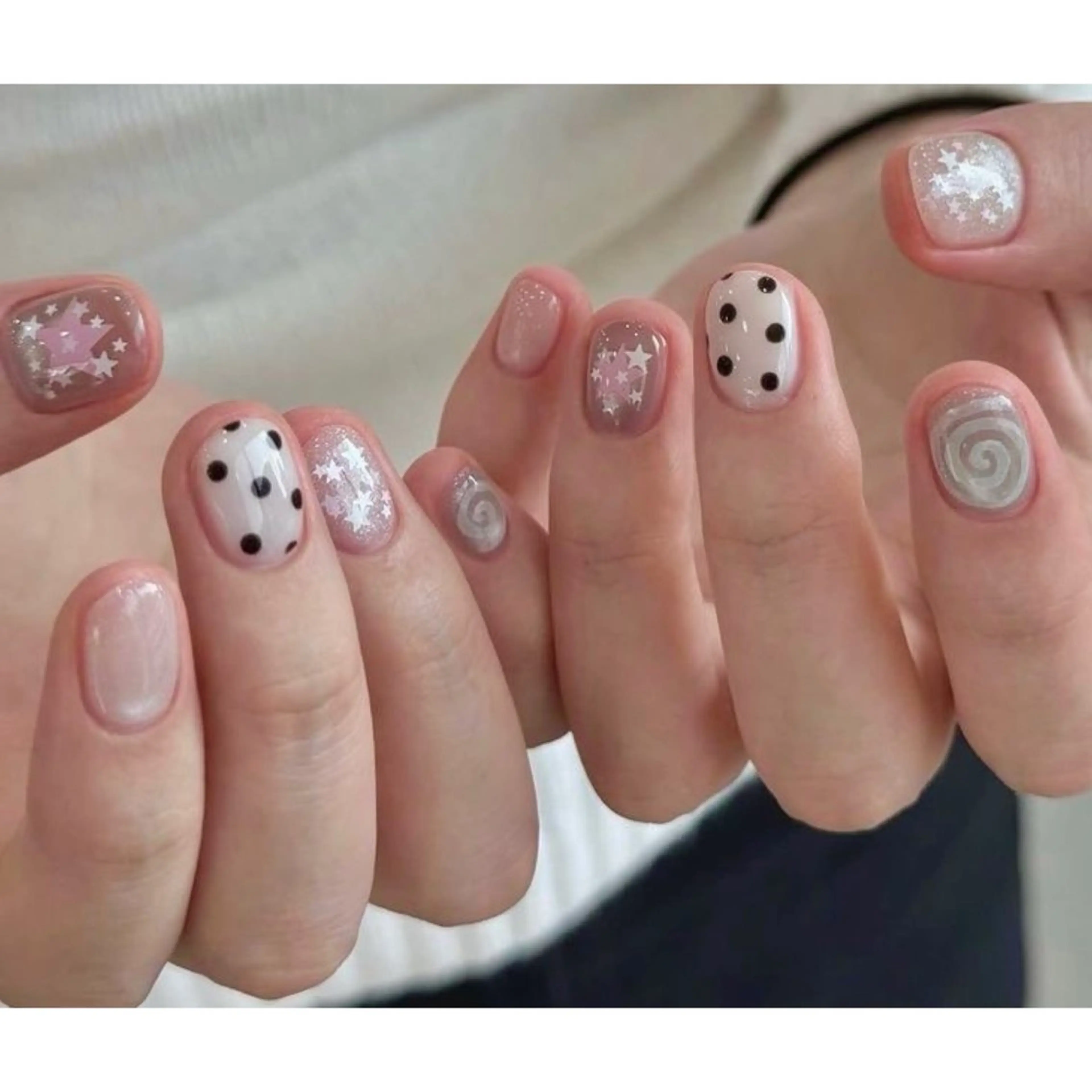 ネイル ハンドネイル ⏦Little 𐙚 Nail⏦のネイルデザイン