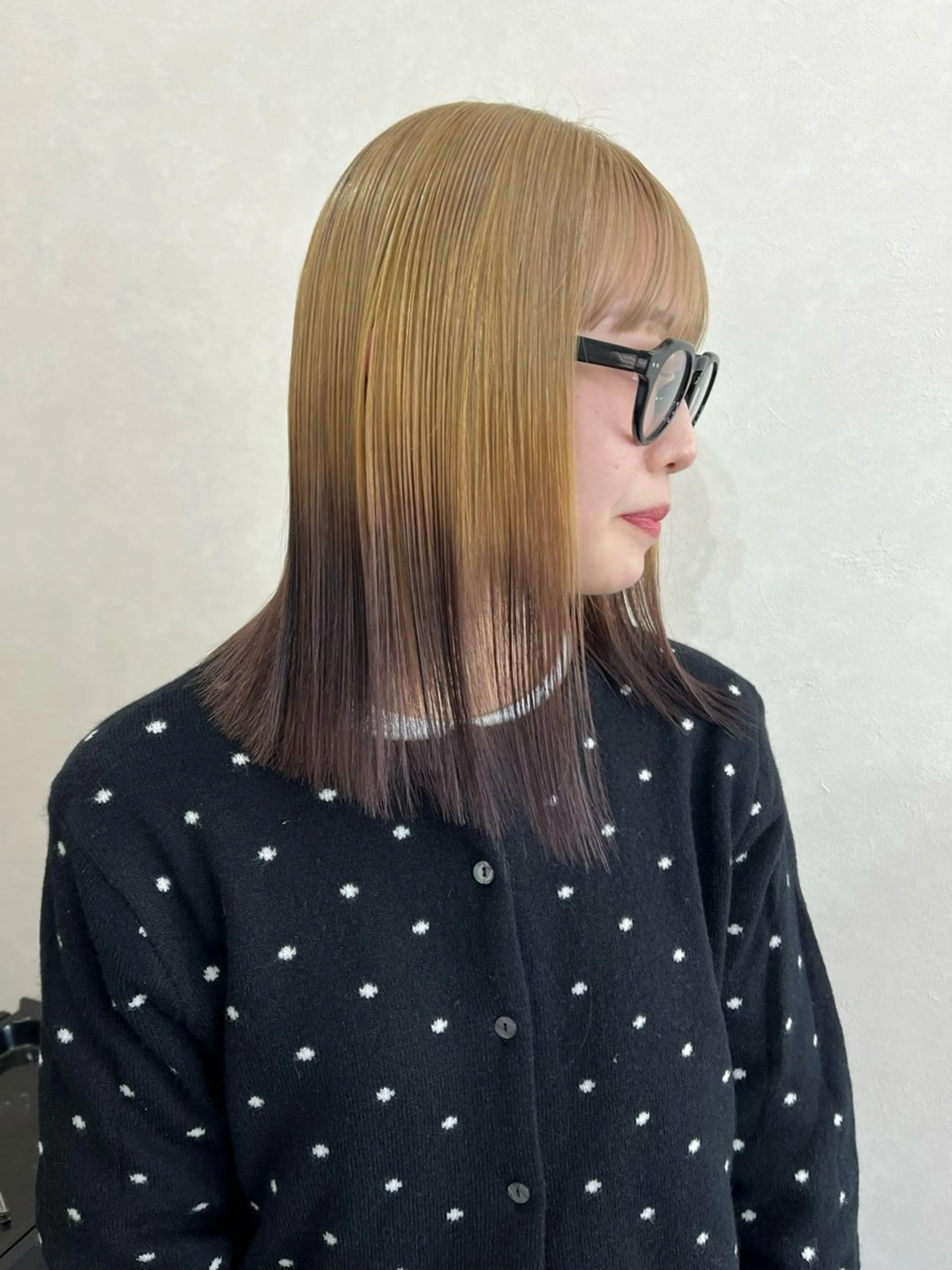 ミディアム カラー ヘアカラー mir所属・長山 茉白のヘアスタイル