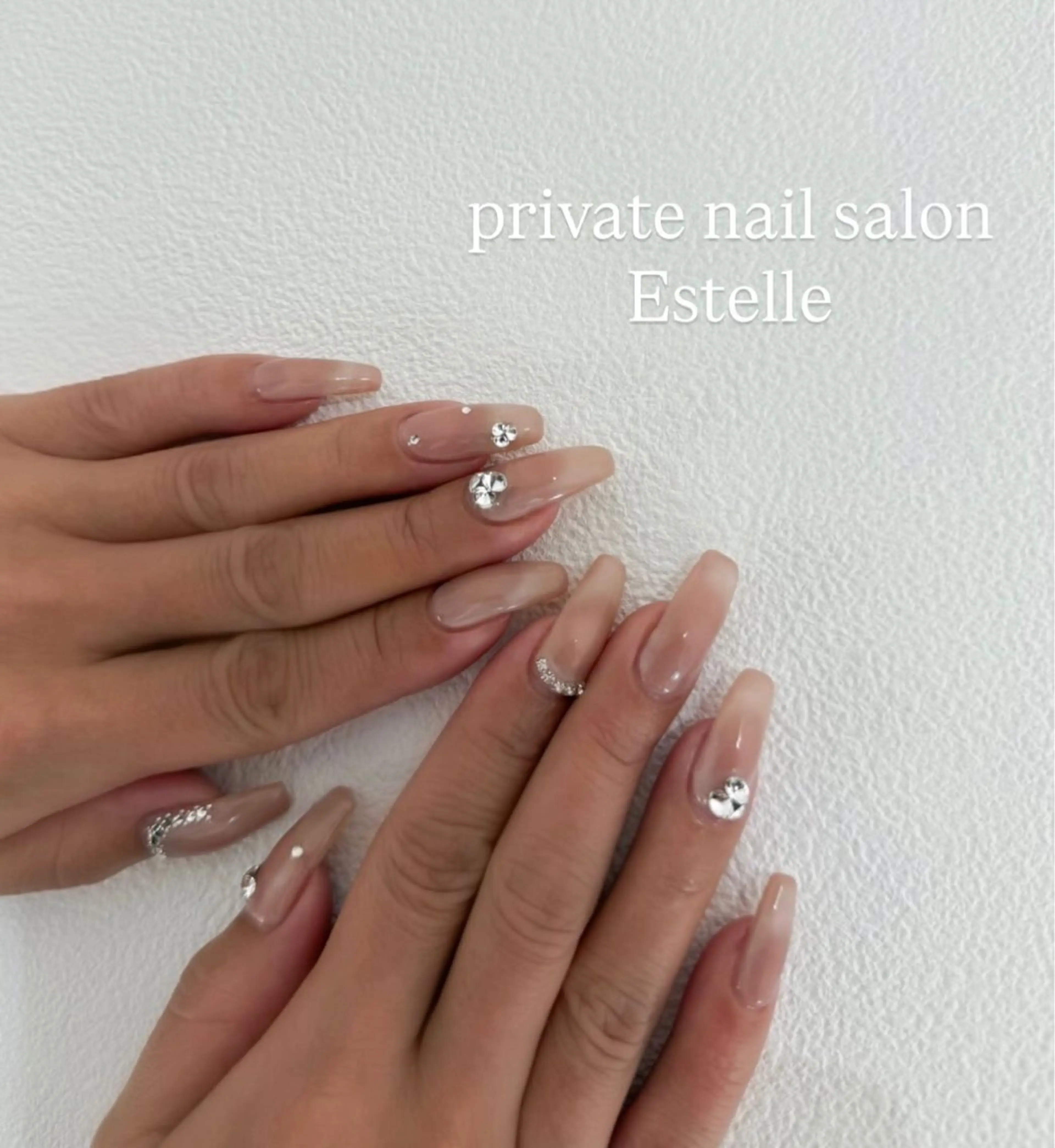 ネイル マグネットネイル オフィスネイル ピンク シンプルネイル ハンドネイル nail salon Estelleのネイルデザイン