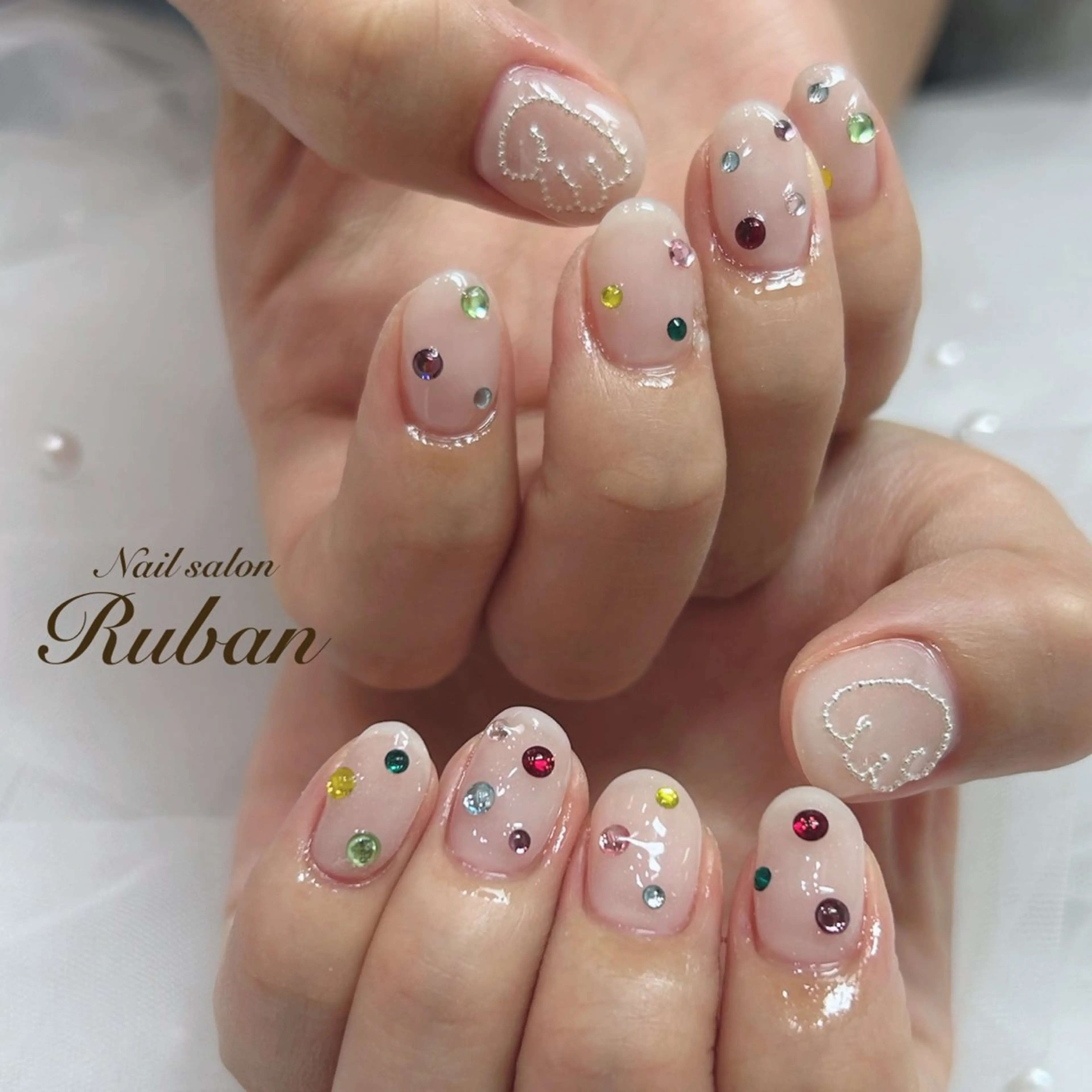 ネイル アートネイル 持ち込み Nail salon Rubanのネイルデザイン
