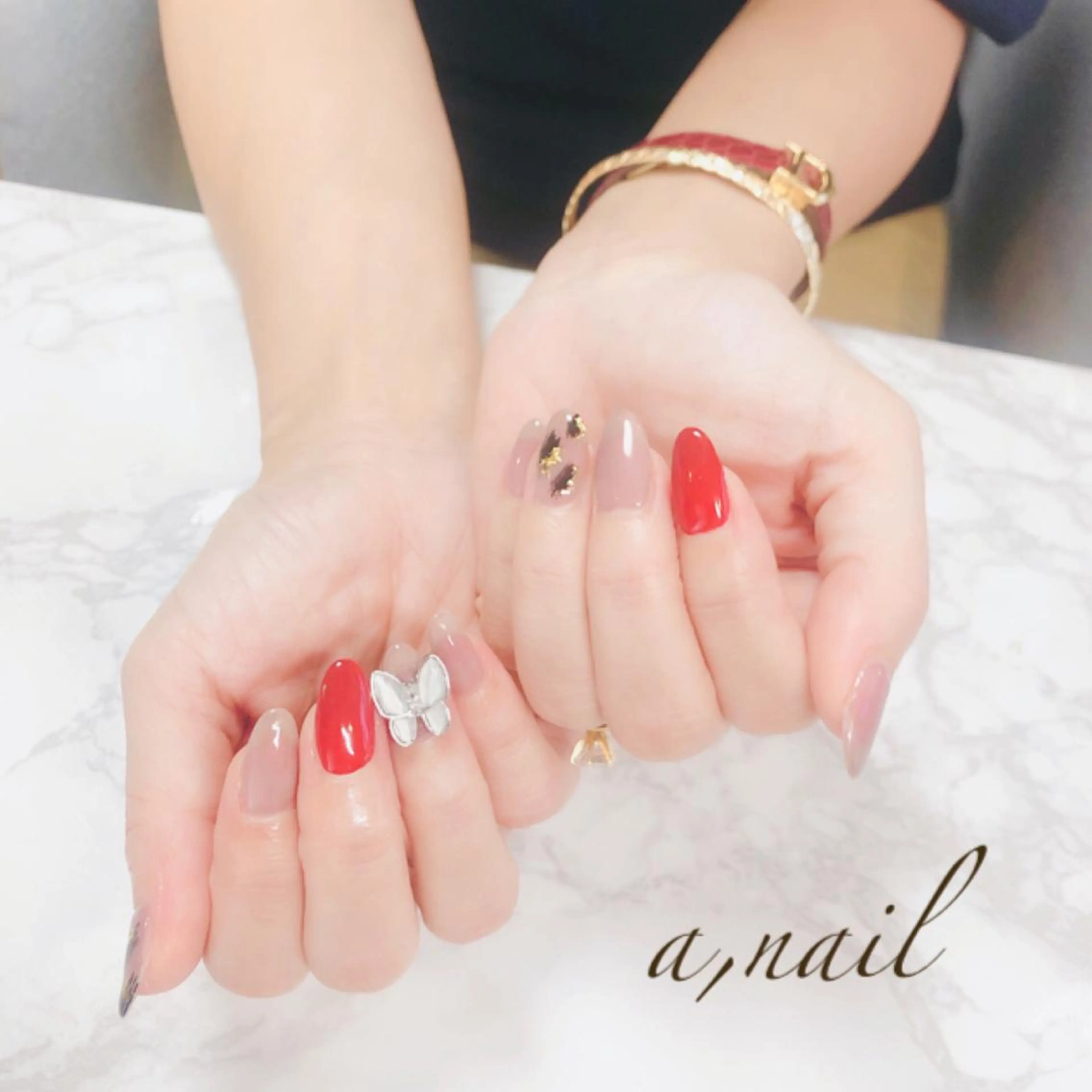 ネイル アニマル柄 フットネイル ジェルネイル グラデーション オフィスネイル ハンドネイル ネイルサロン エーネイルのネイルデザイン