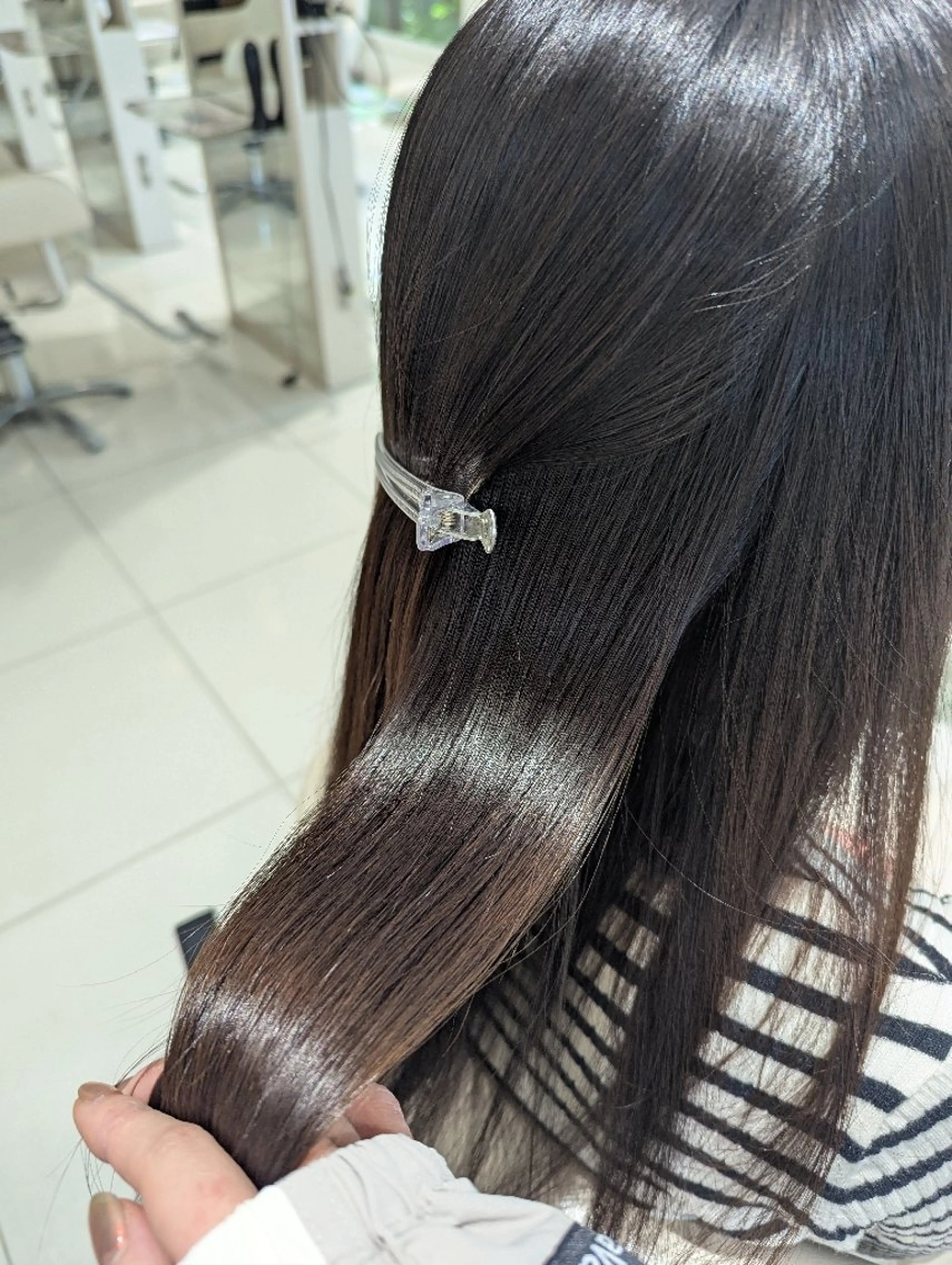 ロング 縮毛矯正 カット 縮毛矯正 後藤 風海のヘアスタイル