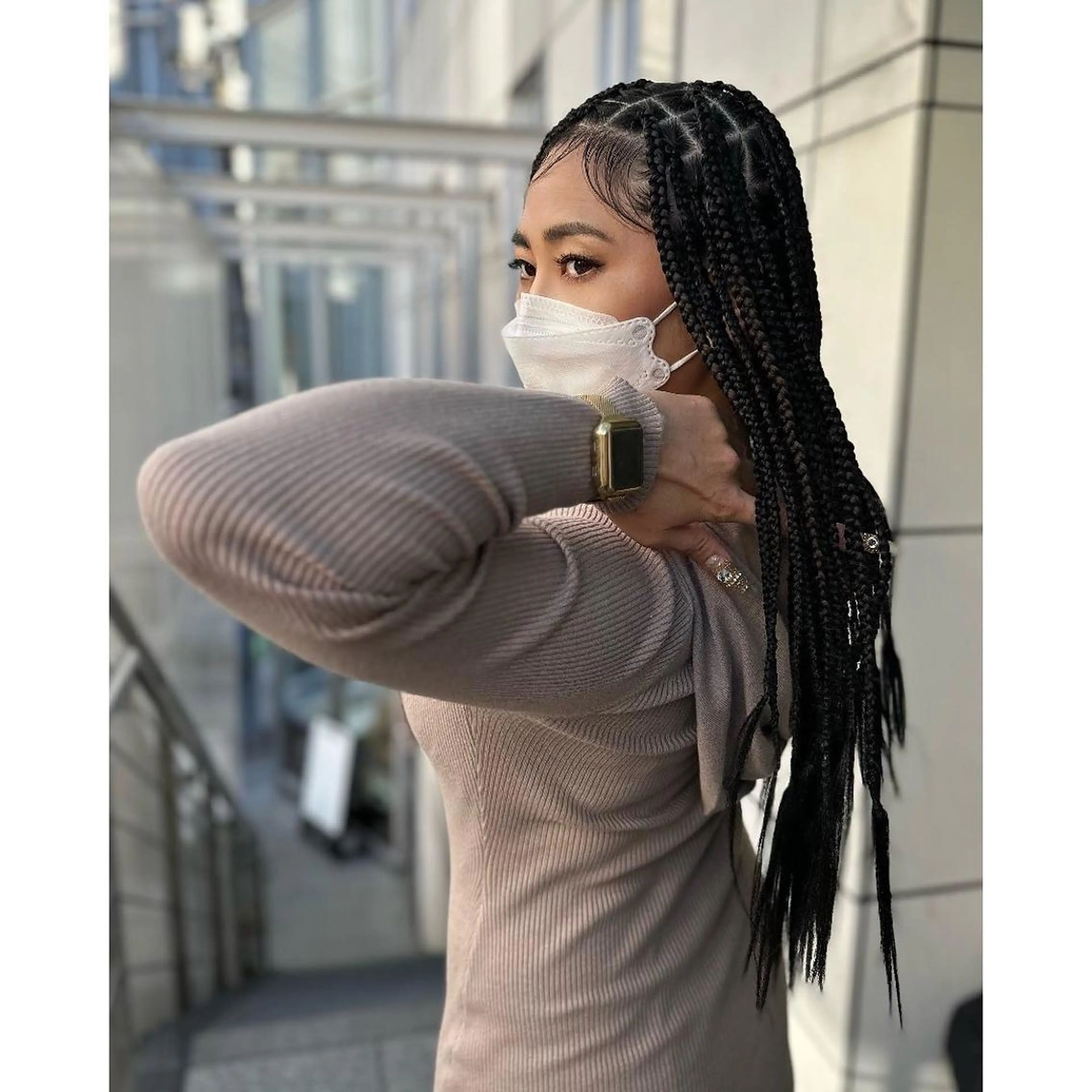 ロング カラー パーマ ヘアアレンジ メンズ キッズ 子どものヘアアレンジ エクステ ヘアセット BRAIDS💎愛子 大人ハイライト💎のヘアスタイル