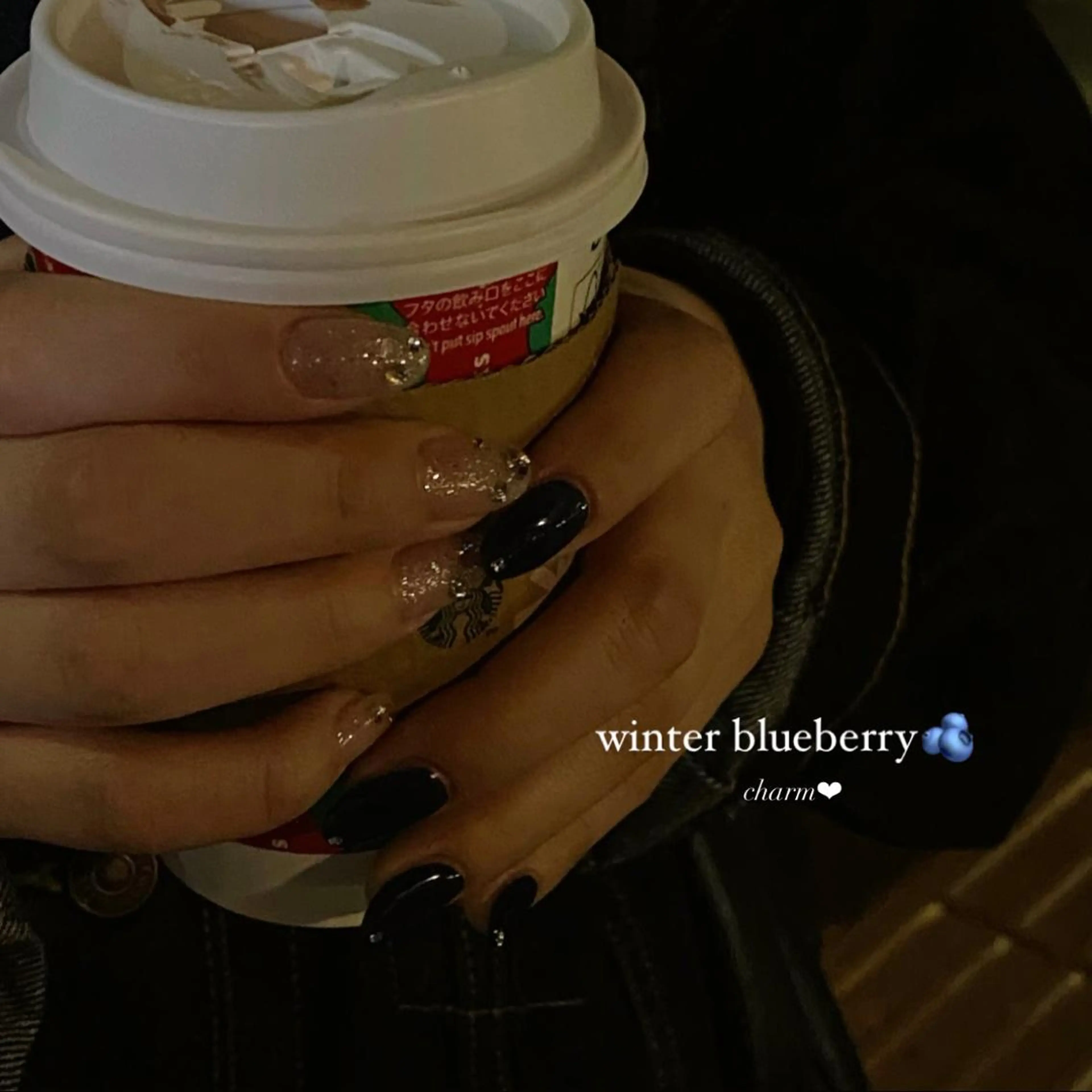 ネイル ラメ(グリッター) ラメグラデーション ネイビー ピンク その他(ネイル) nail salon charmのネイルデザイン