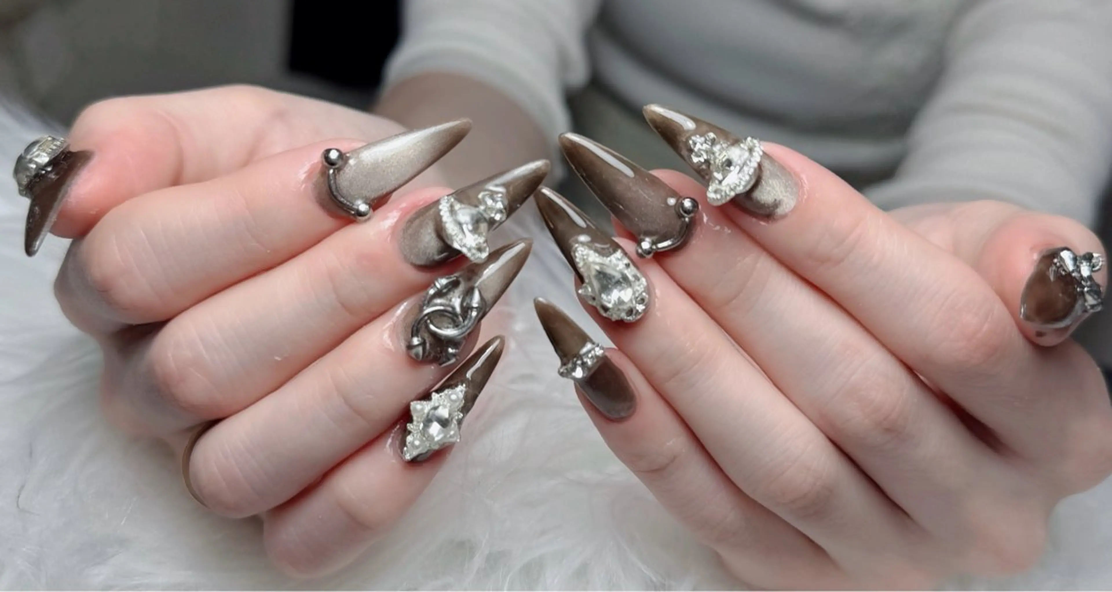 ネイル アートネイル 韓国ネイル 持ち込み ワンホンネイル ハンドネイル Lenie Shinokuboのネイルデザイン