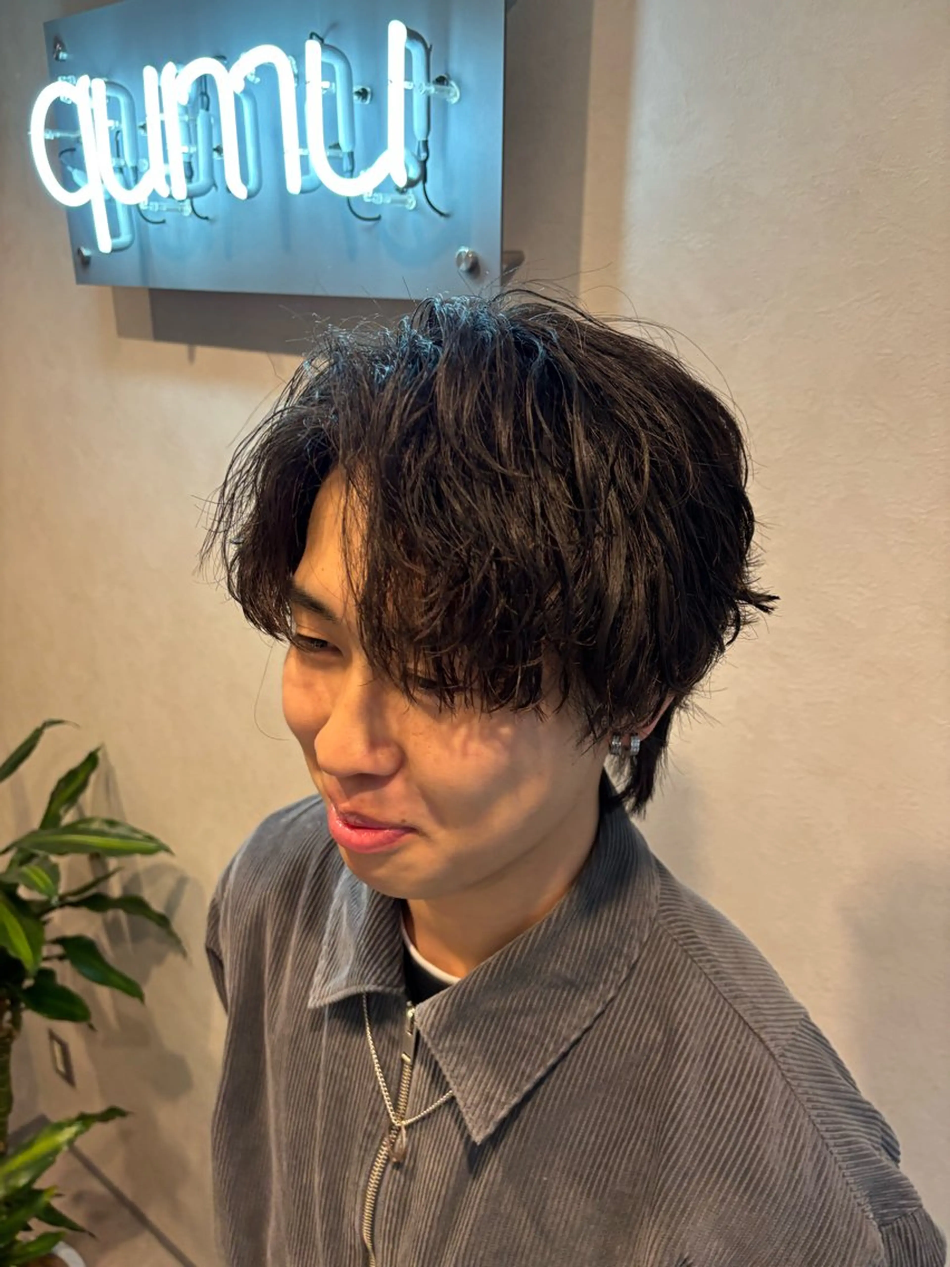 ショート カット パーマ トリートメント ✨うる艶カラー/垢抜 けメンズパーマ✨のヘアスタイル