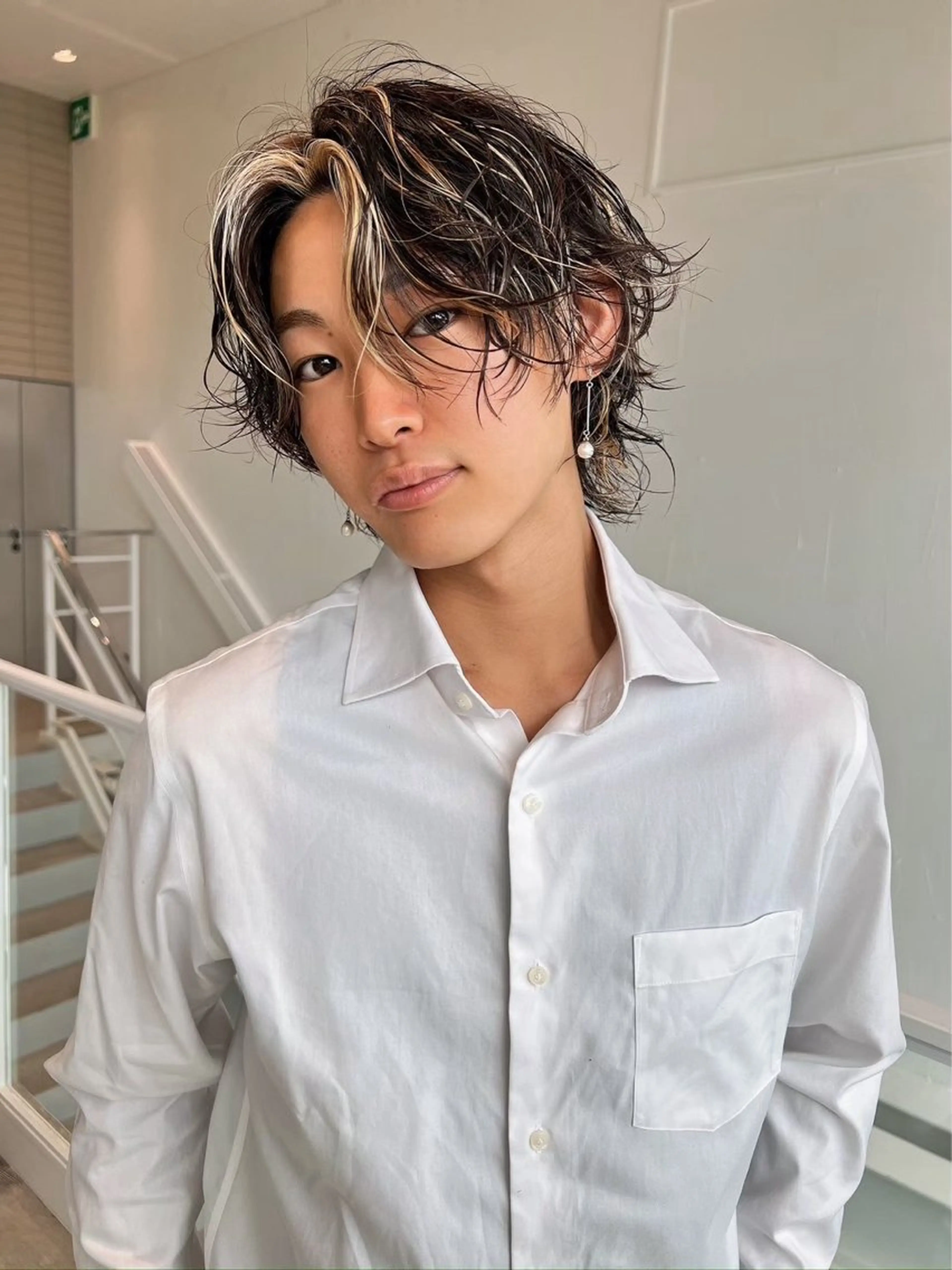 メンズ レイヤーカット/前髪 顔まわり/大田哲也のヘアスタイル