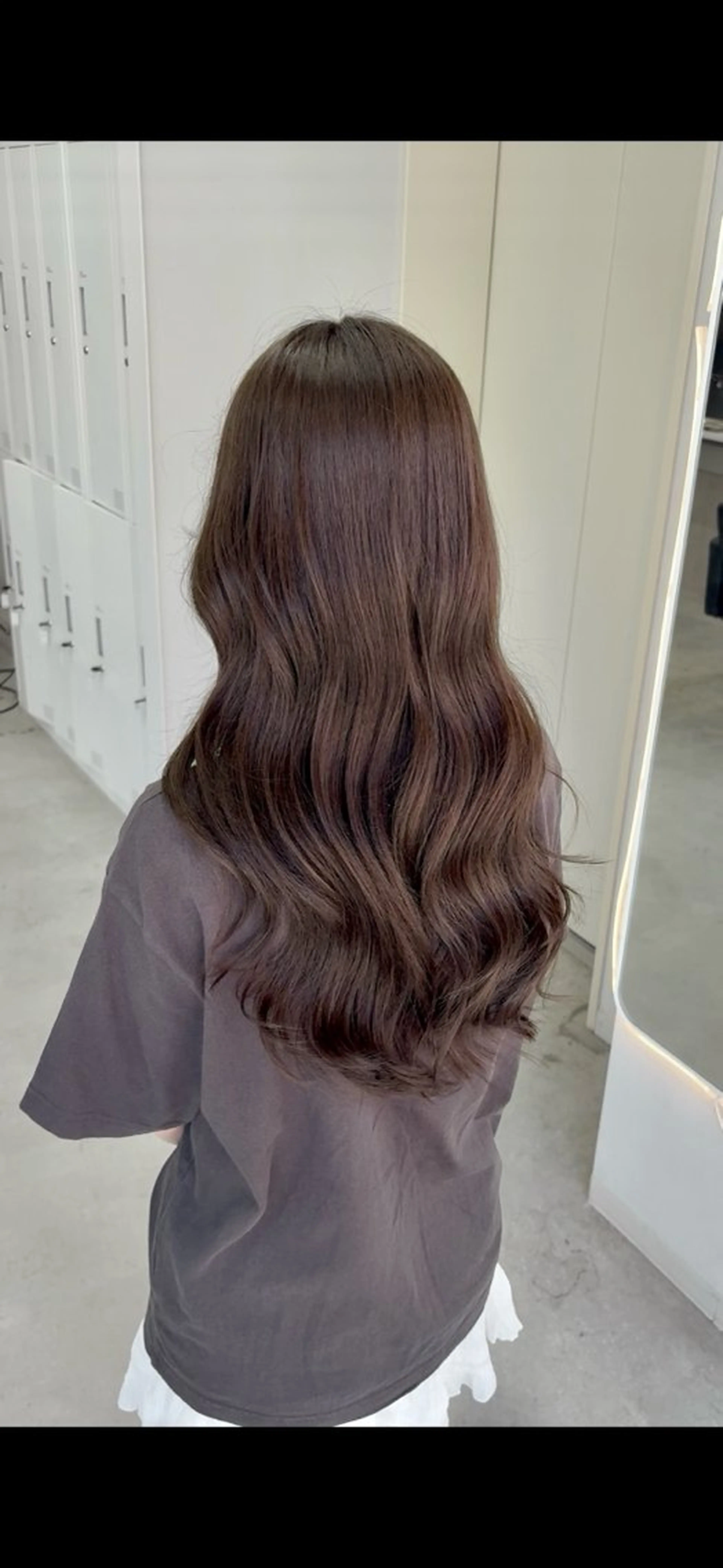 ロング カラー ブリーチ ヨシンモリ 韓国風ヘア レイヤーカット 縮毛矯正 髪質改善/レイヤー カット福澤　和嗣のヘアスタイル