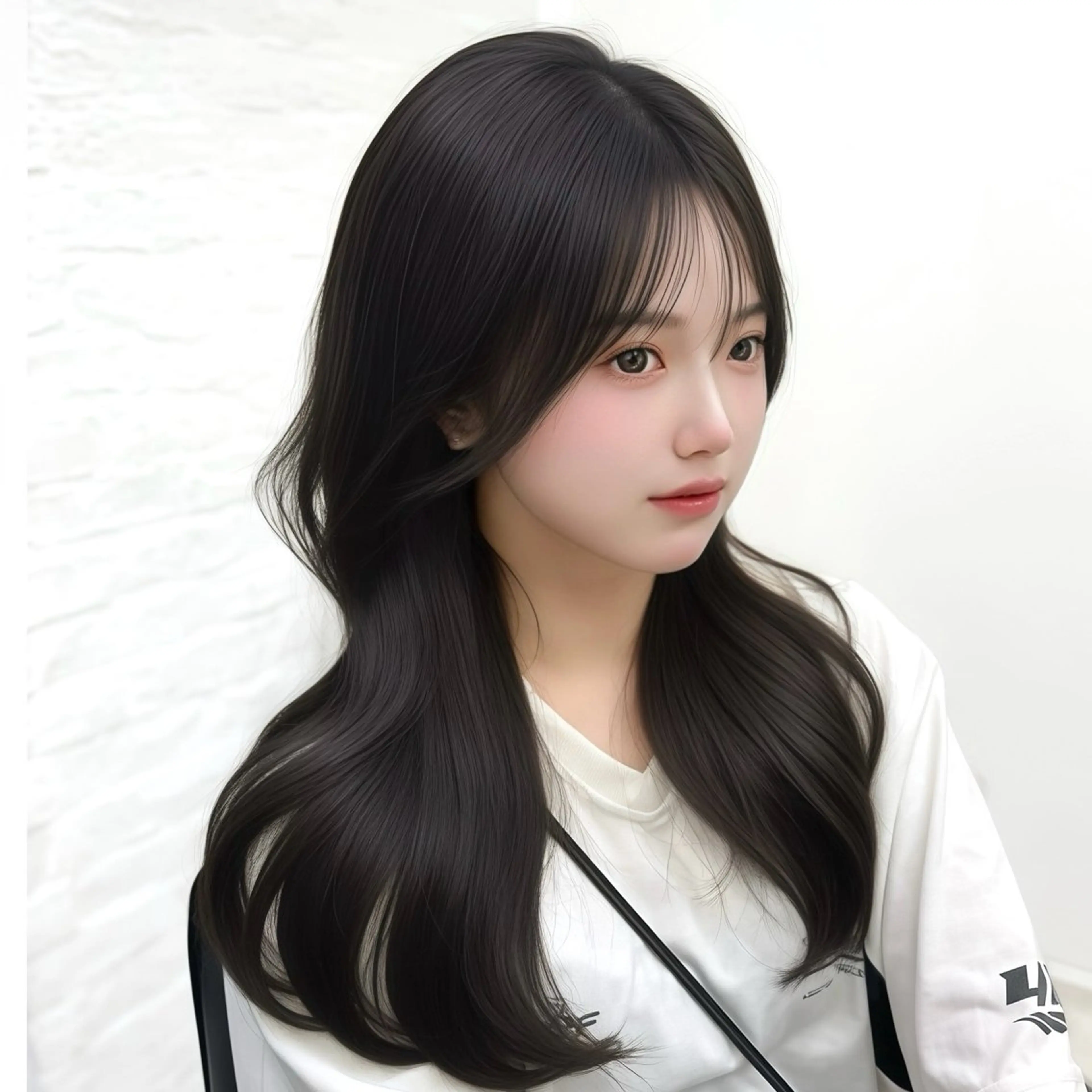 ロング カラー くびれヘア 髪質改善 韓国風ヘア レイヤーカット 似合わせカット カット ヘアカラー トリートメント 韓国ヘア🇰🇷× 髪質改善🫧テルのヘアスタイル