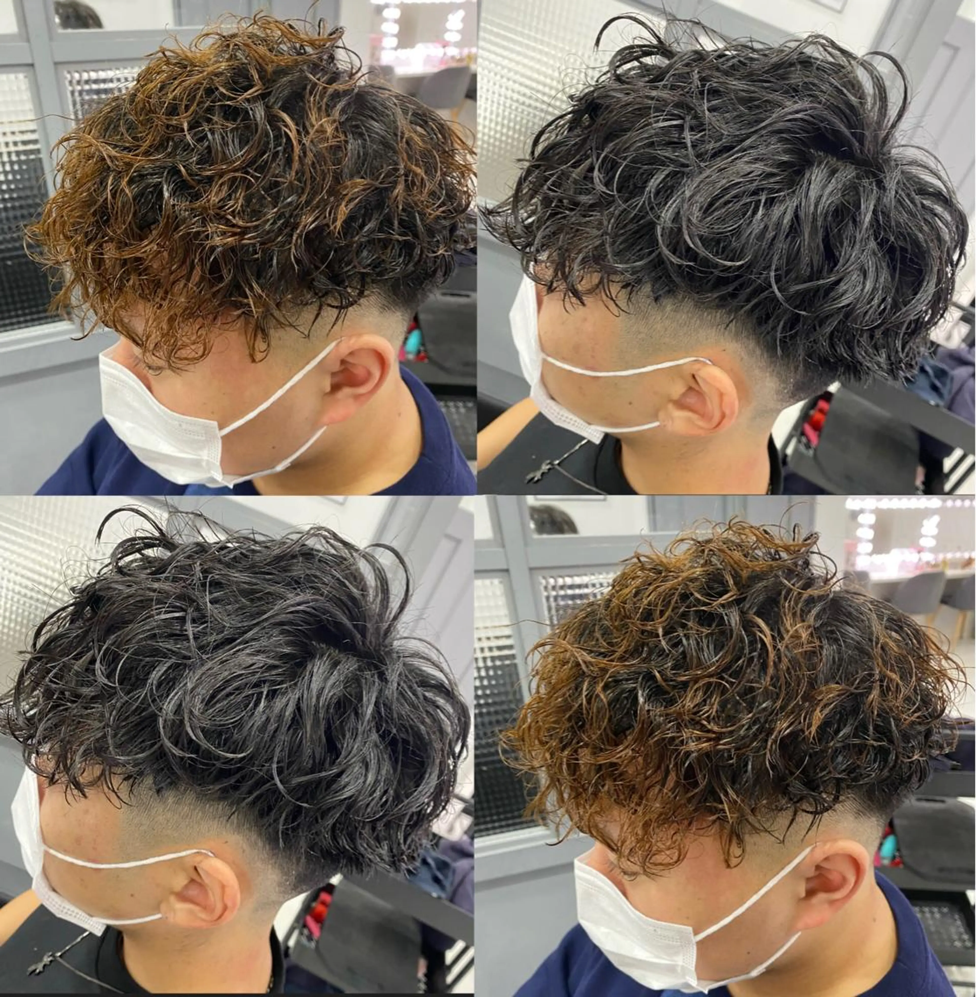 ショート カラー パーマ ヘアアレンジ メンズ カット パーマ トリートメント 🔥メンズパーマ 特化 渡辺一翔のヘアスタイル
