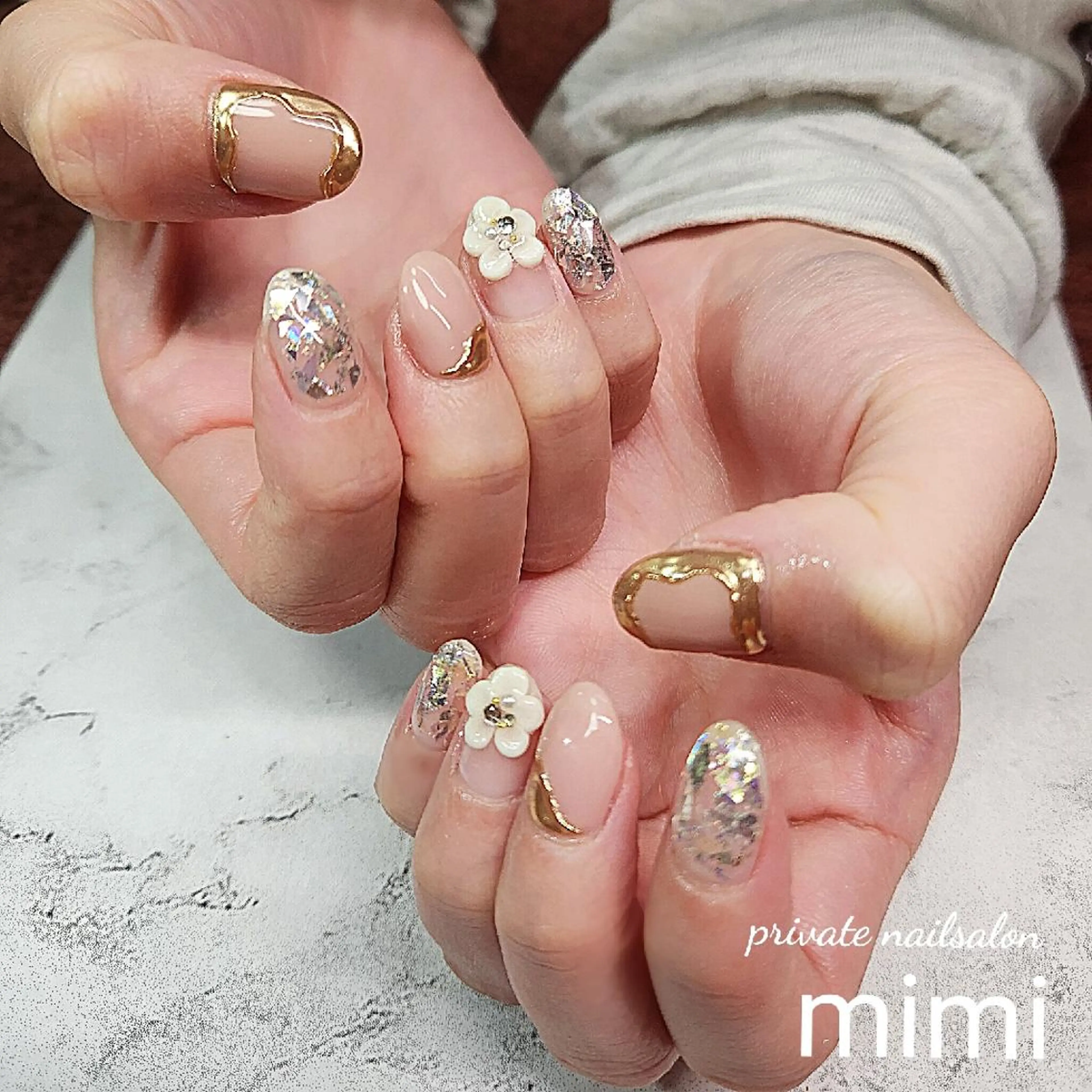 ネイル ニュアンスネイル 博多ネイル ｍｉｍｉのネイルデザイン