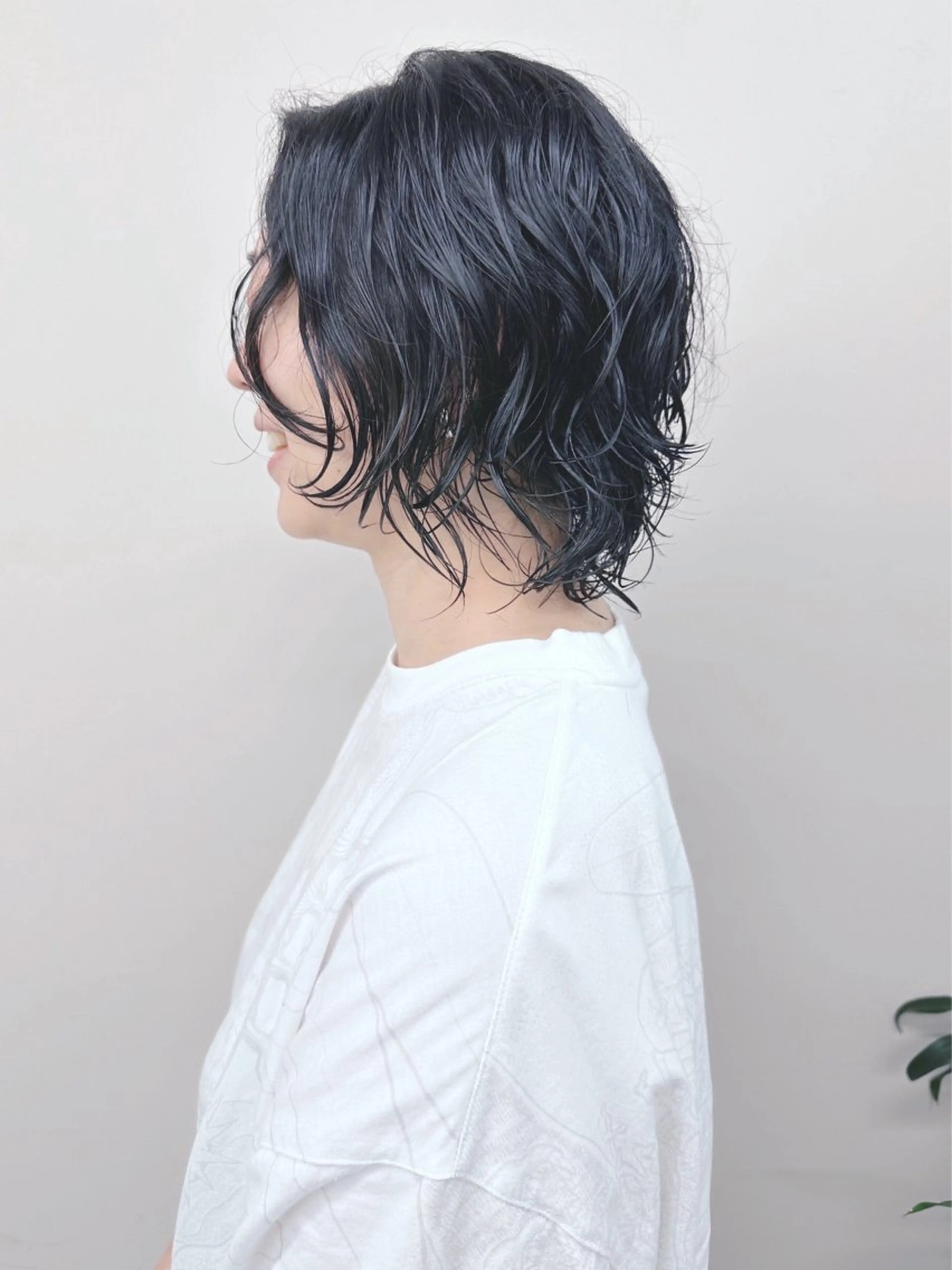 ミディアム パーマ カット パーマ ボブ/ゆるふわ ボブパーマ/とういのヘアスタイル
