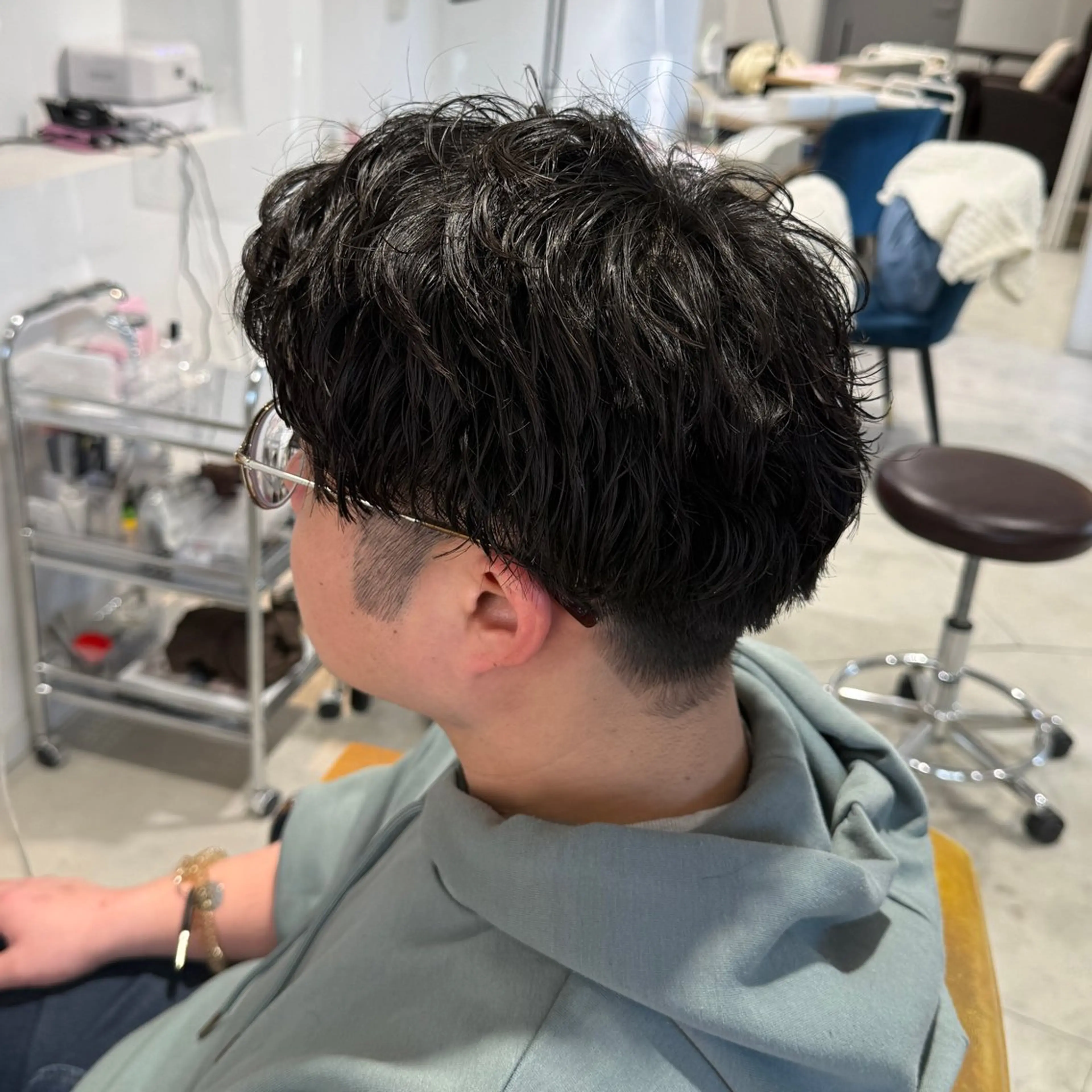 パーマ メンズ メンズパーマ シャドーパーマ カット パーマ 柳樂 響のヘアスタイル