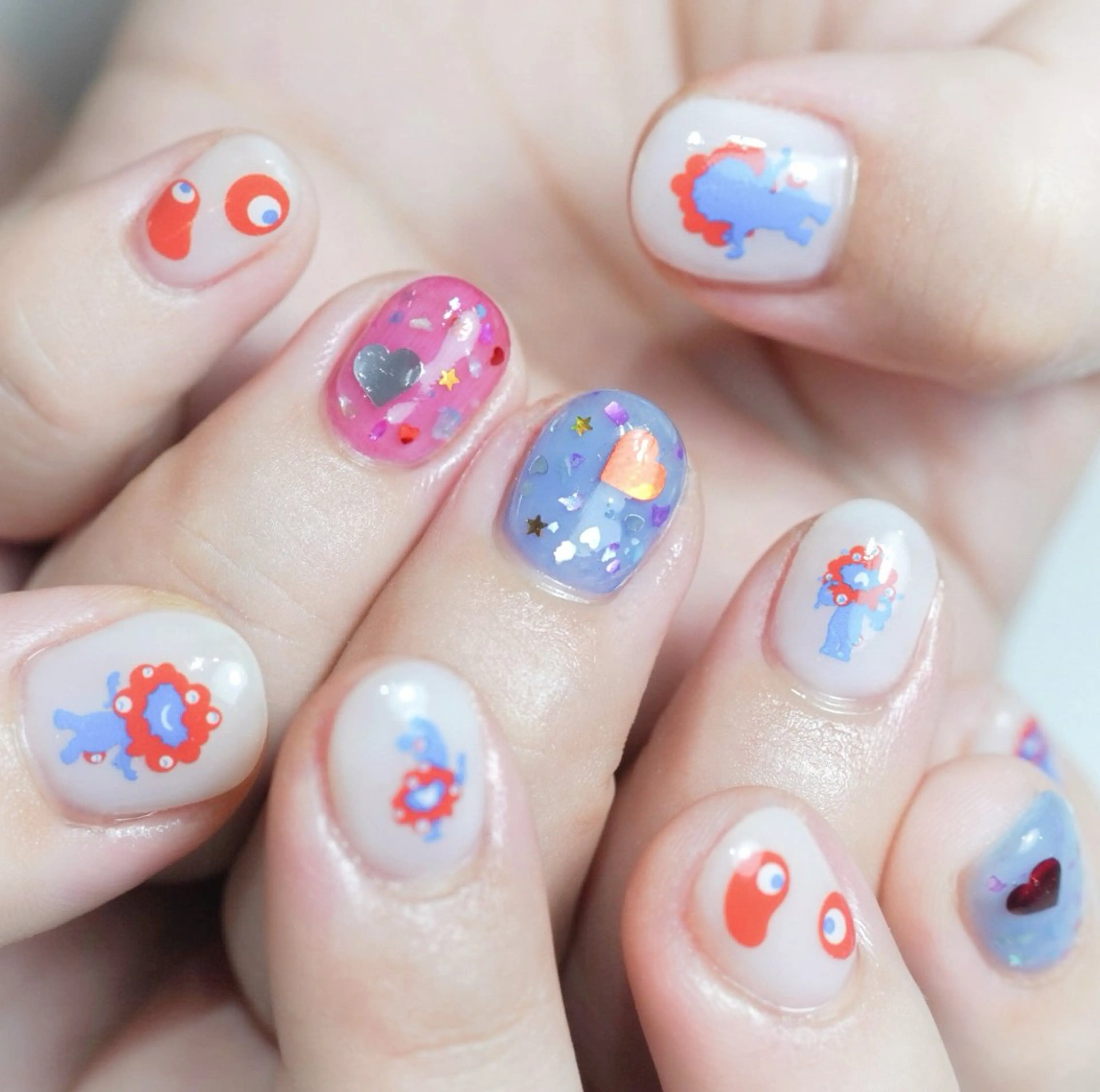 ショート ハンドネイル Re nail所属・Re nailのネイルデザイン