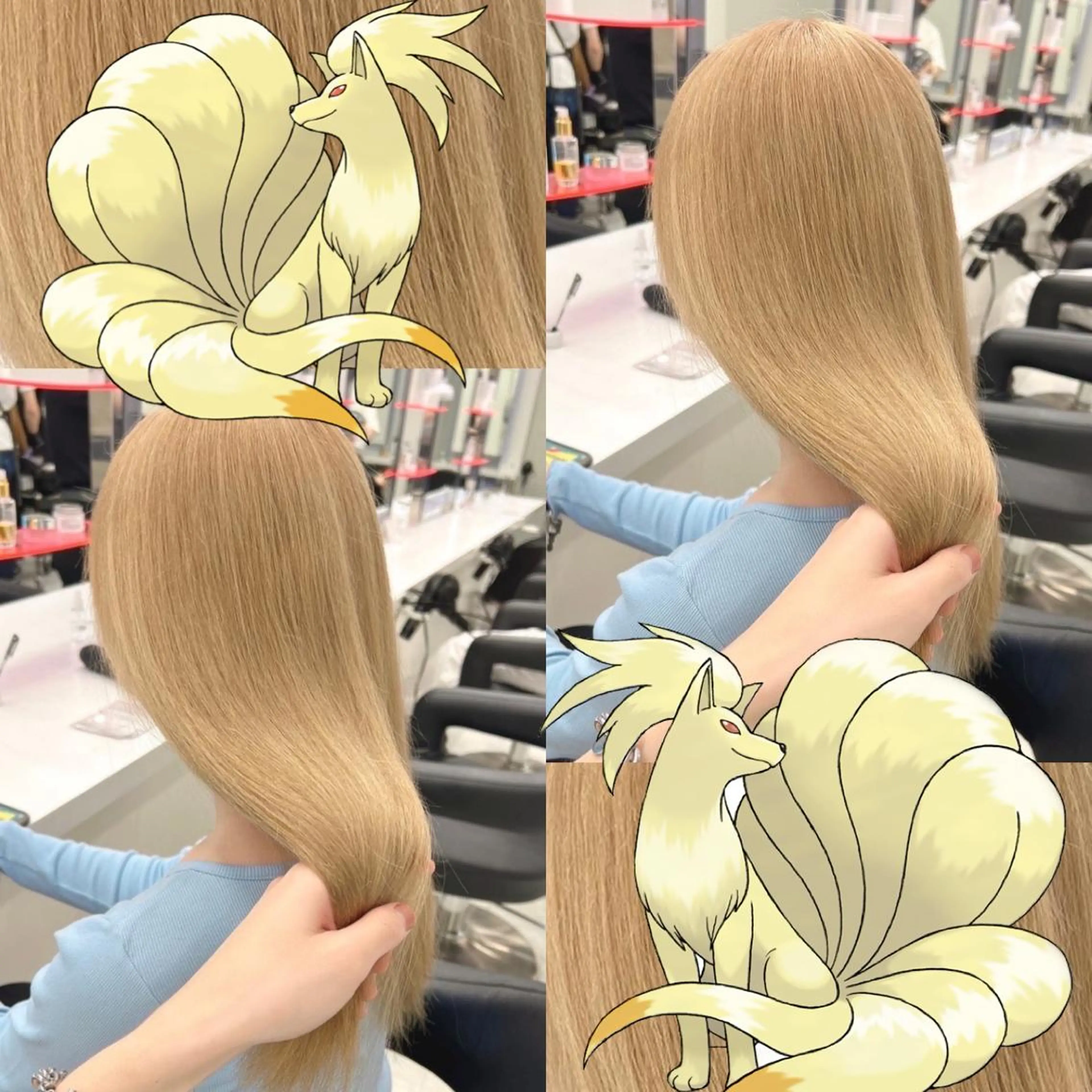 ロング ロング コテ巻き風パーマ 🦋にこ🦋のヘアスタイル