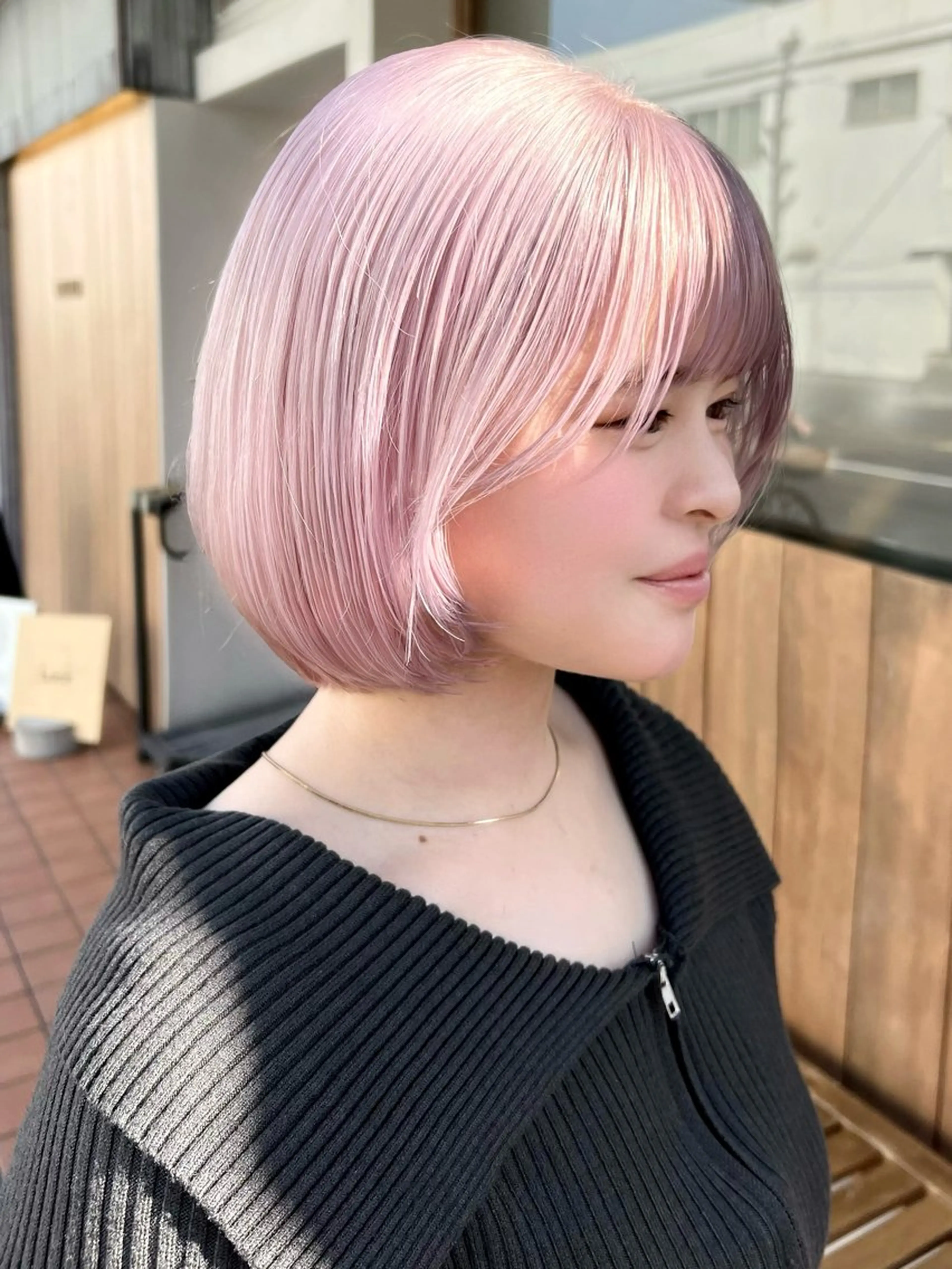 ショート ボブ 深澤 帆乃のヘアスタイル