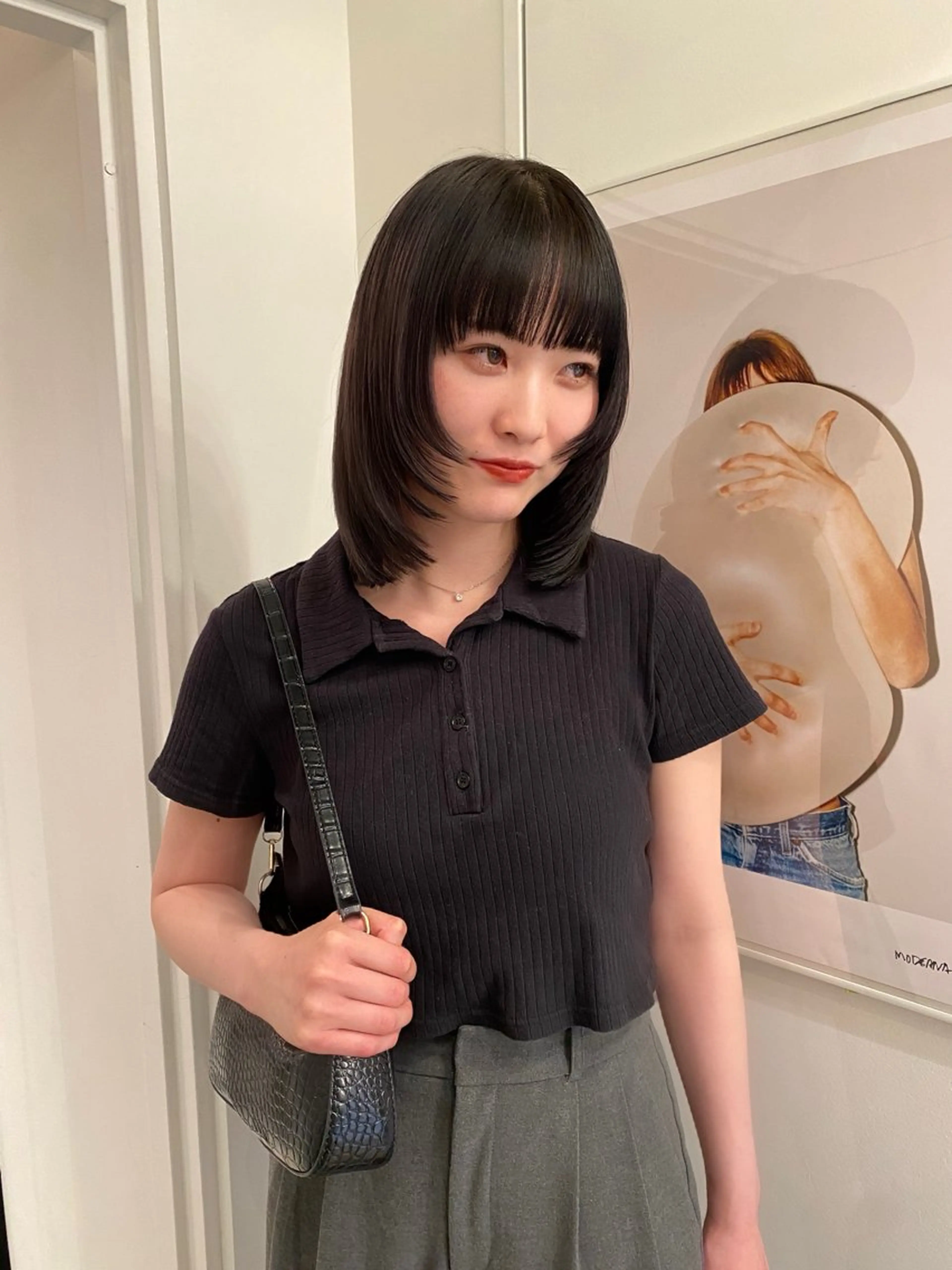 ミディアム カラー カット riria/ボブ /透明感カラー🎀のヘアスタイル