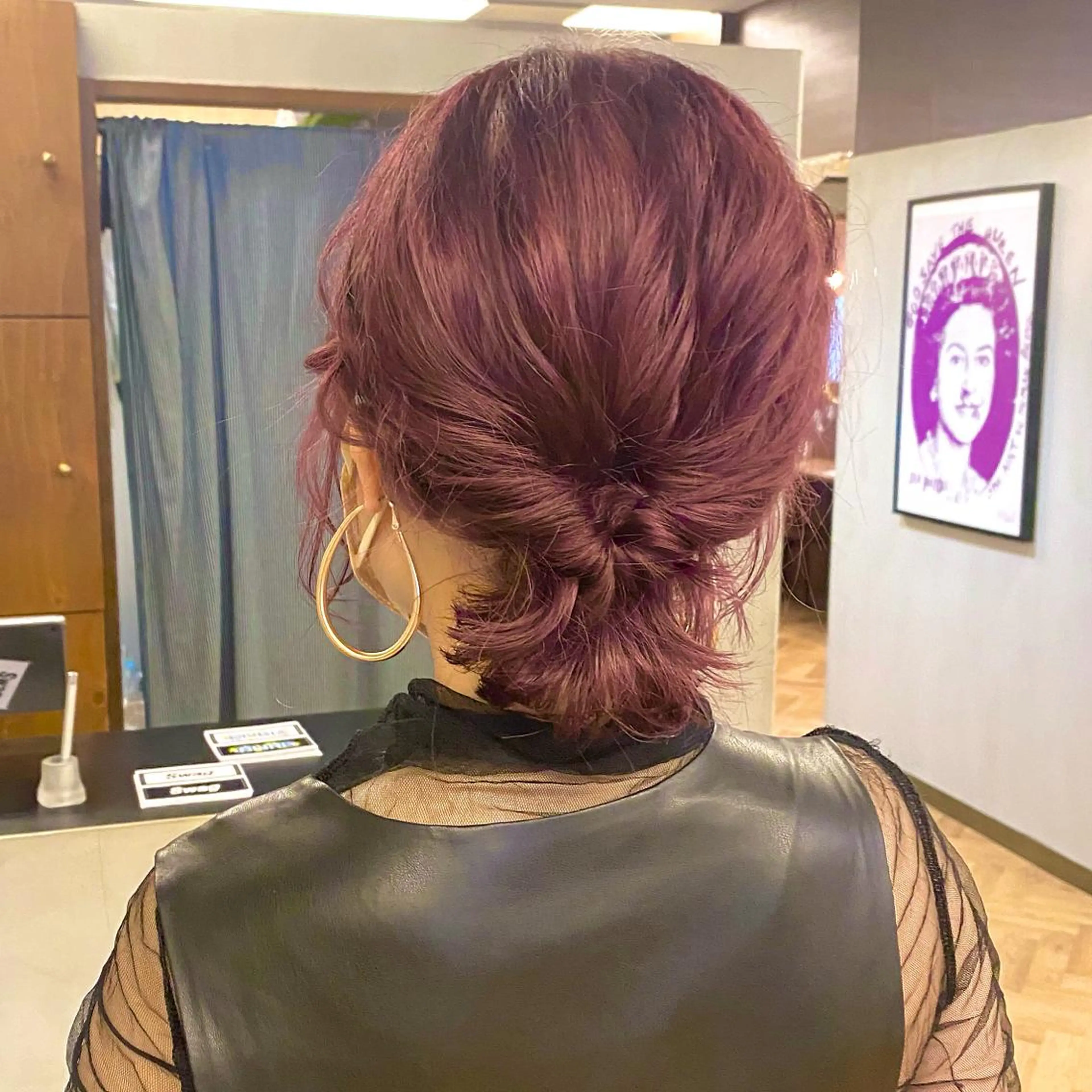 ミディアム カラー パーマ ヘアアレンジ メンズ キッズ ネイル マツエク・マツパ 簡単アレンジ カット ヘアカラー 前川 朋香のヘアスタイル