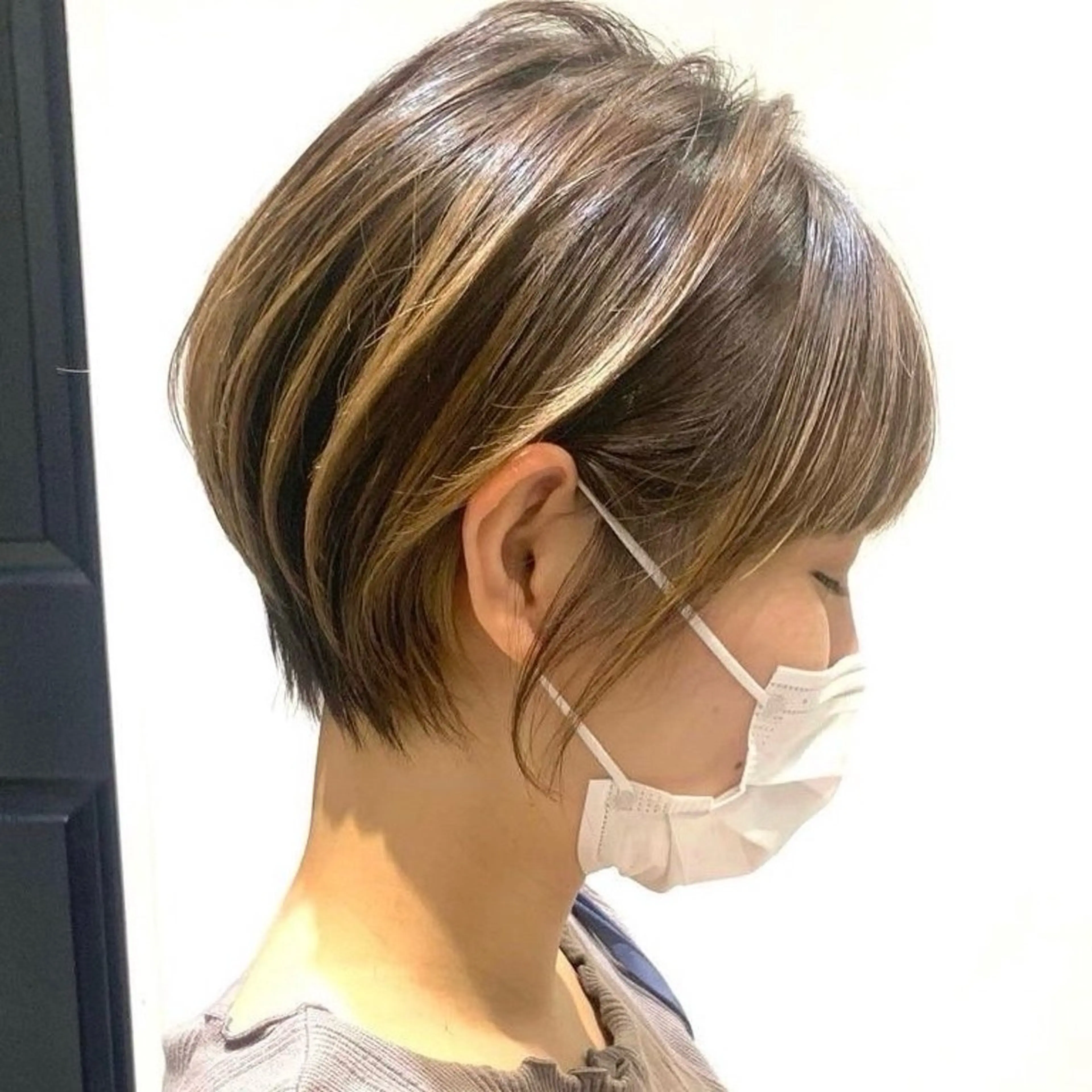 ショート カラー ハイライトカラー ハイライト Cadre新小岩🫧 栗原葵のヘアスタイル