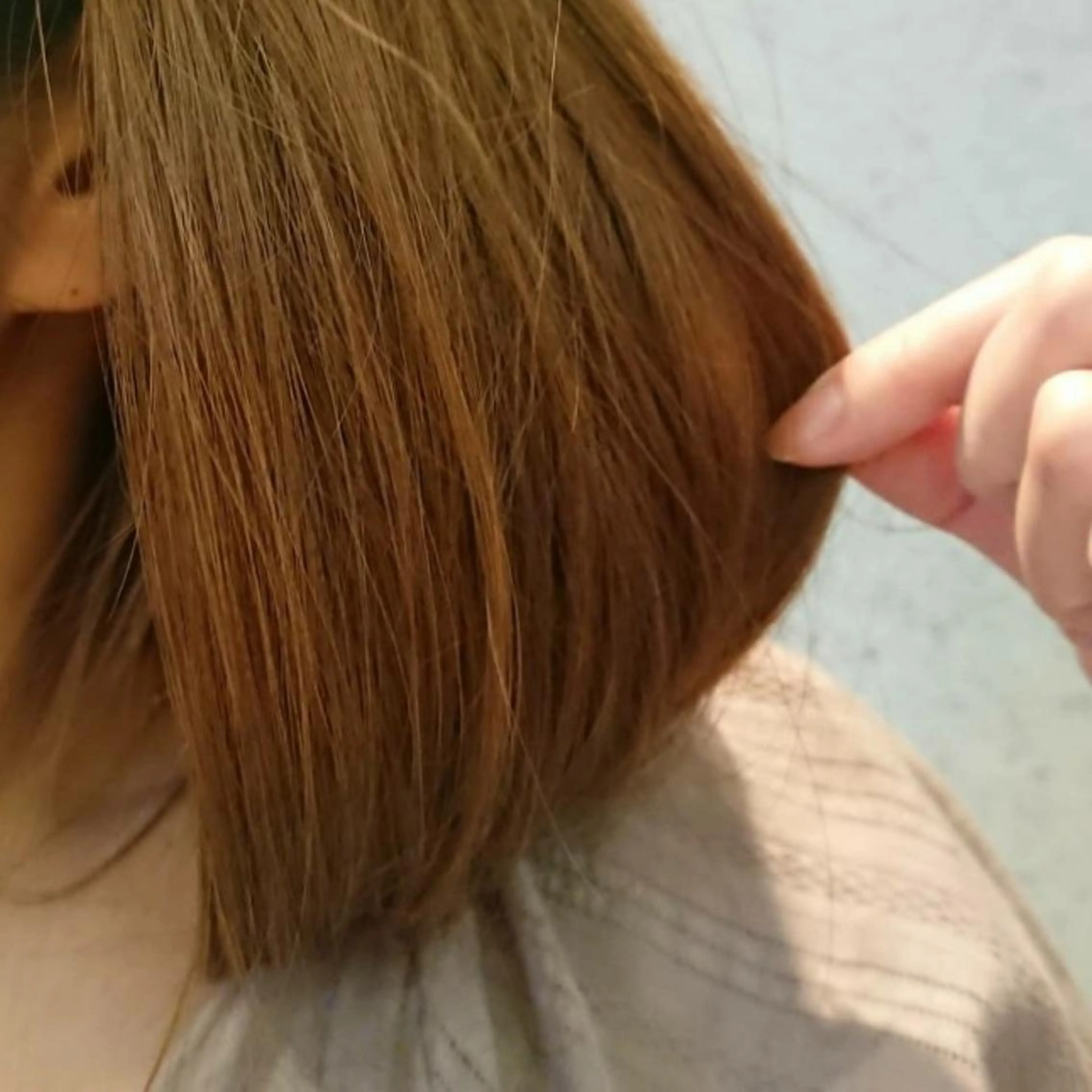 ミディアム カラー パーマ ヘアアレンジ ブラウンカラー ナチュラルブラウン カット ヘアカラー トリートメント かわい ゆうな 髪質改善/縮毛矯正のヘアスタイル