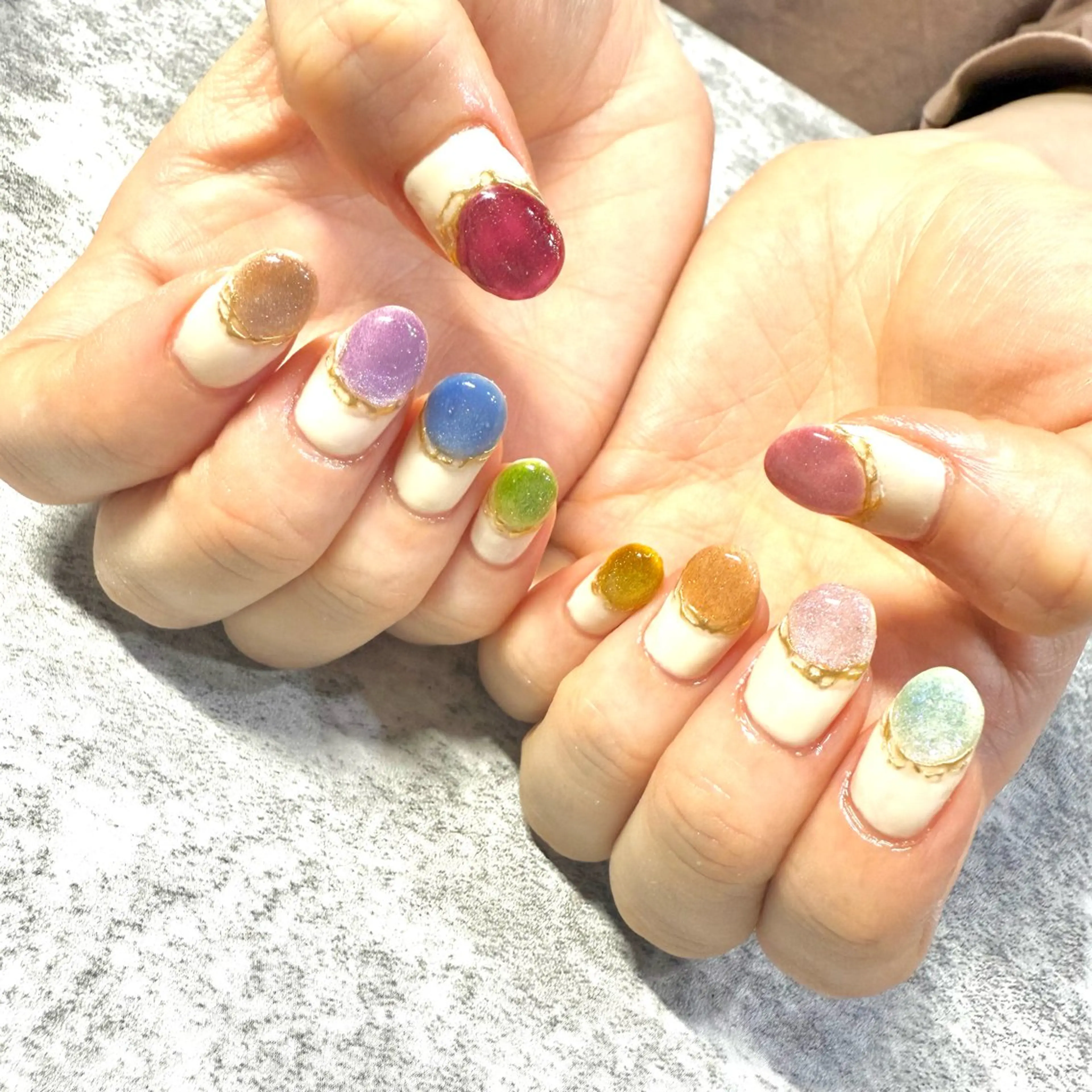 ネイル 氷ネイル・うるうるネイル ハンドネイル ★Rinail... .のネイルデザイン