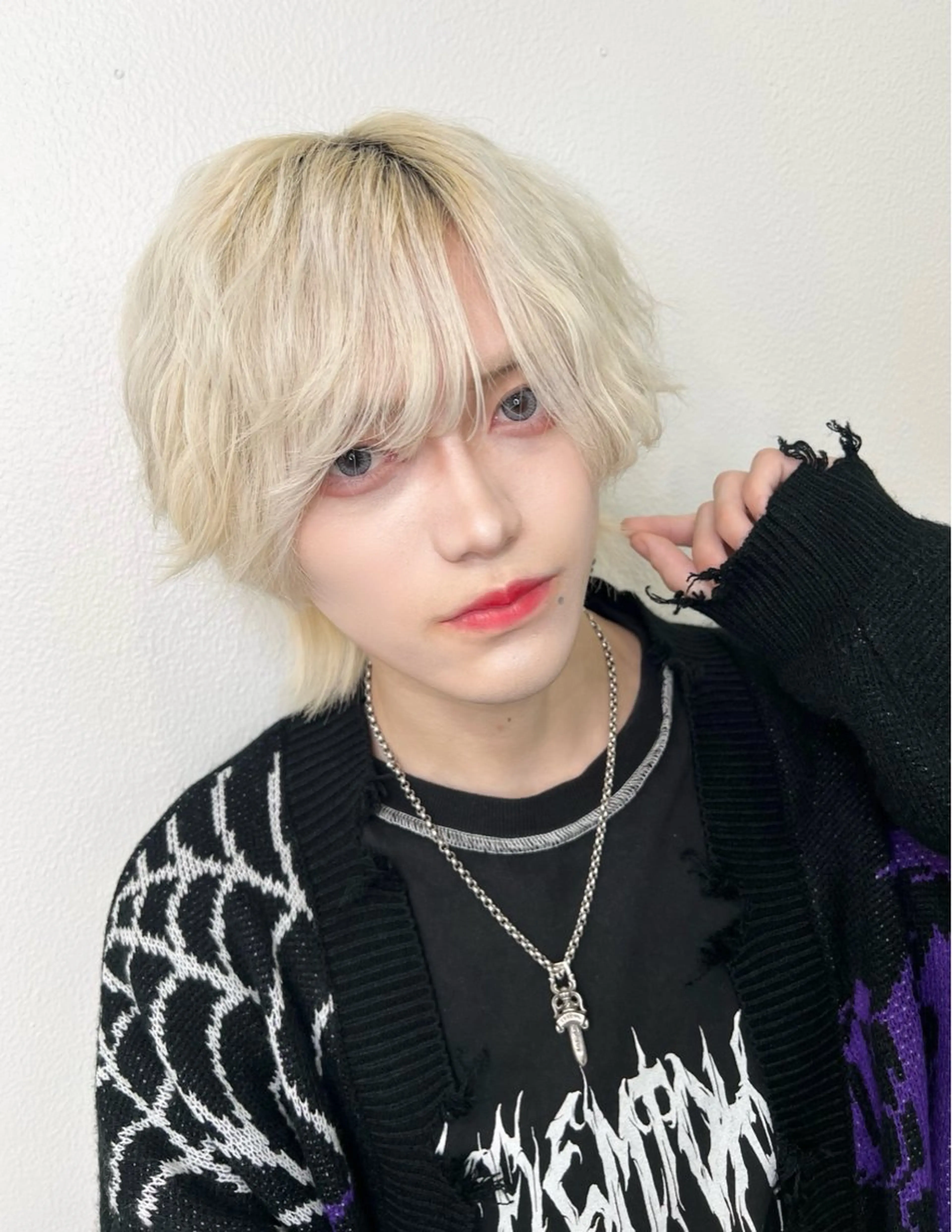 メンズ マッシュ ブリーチ練習 モデル募集✨️NOAのヘアスタイル
