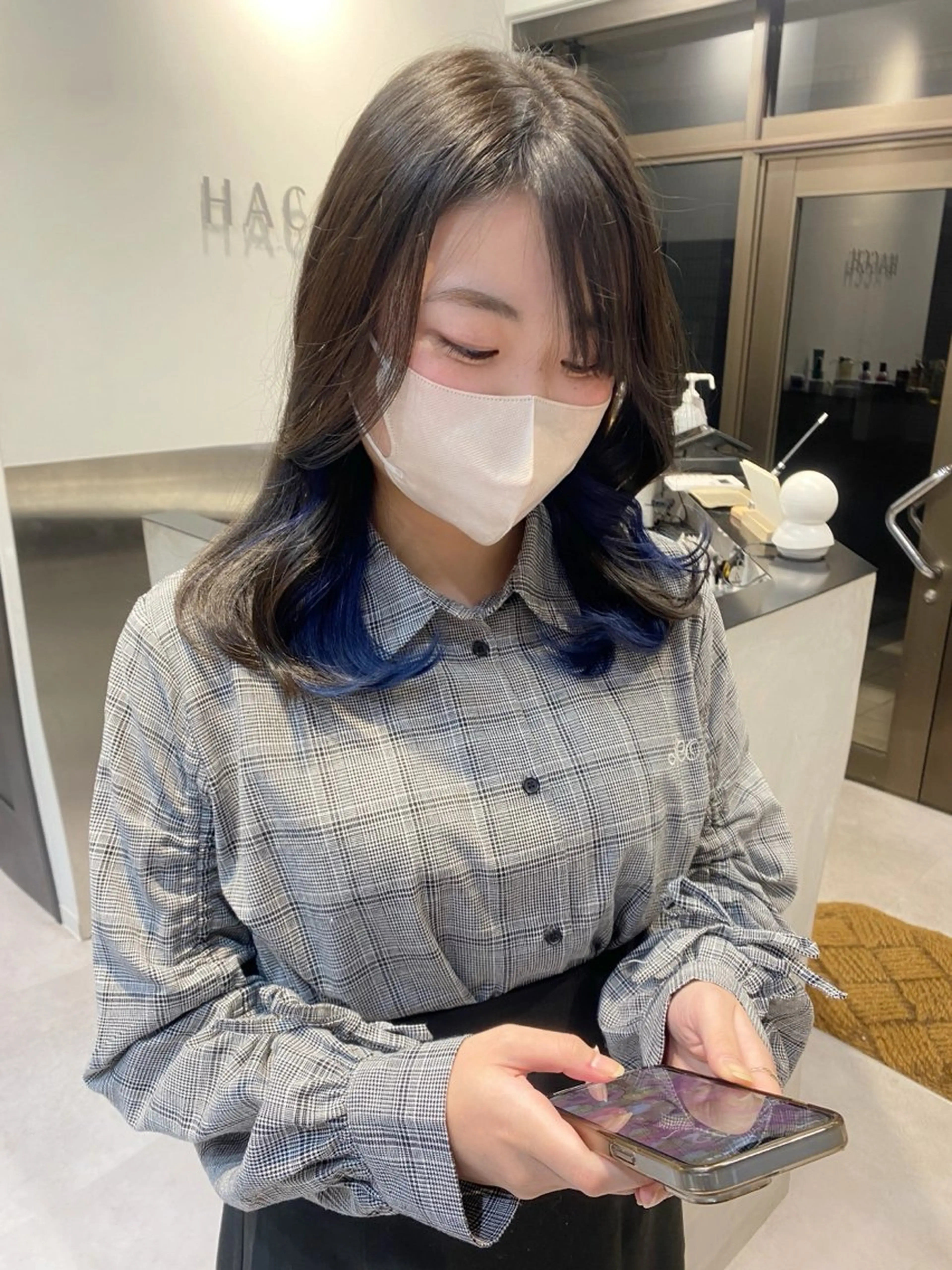 セミロング 立川🤍韓国ヘア/ レイヤー🇰🇷🖤のヘアスタイル