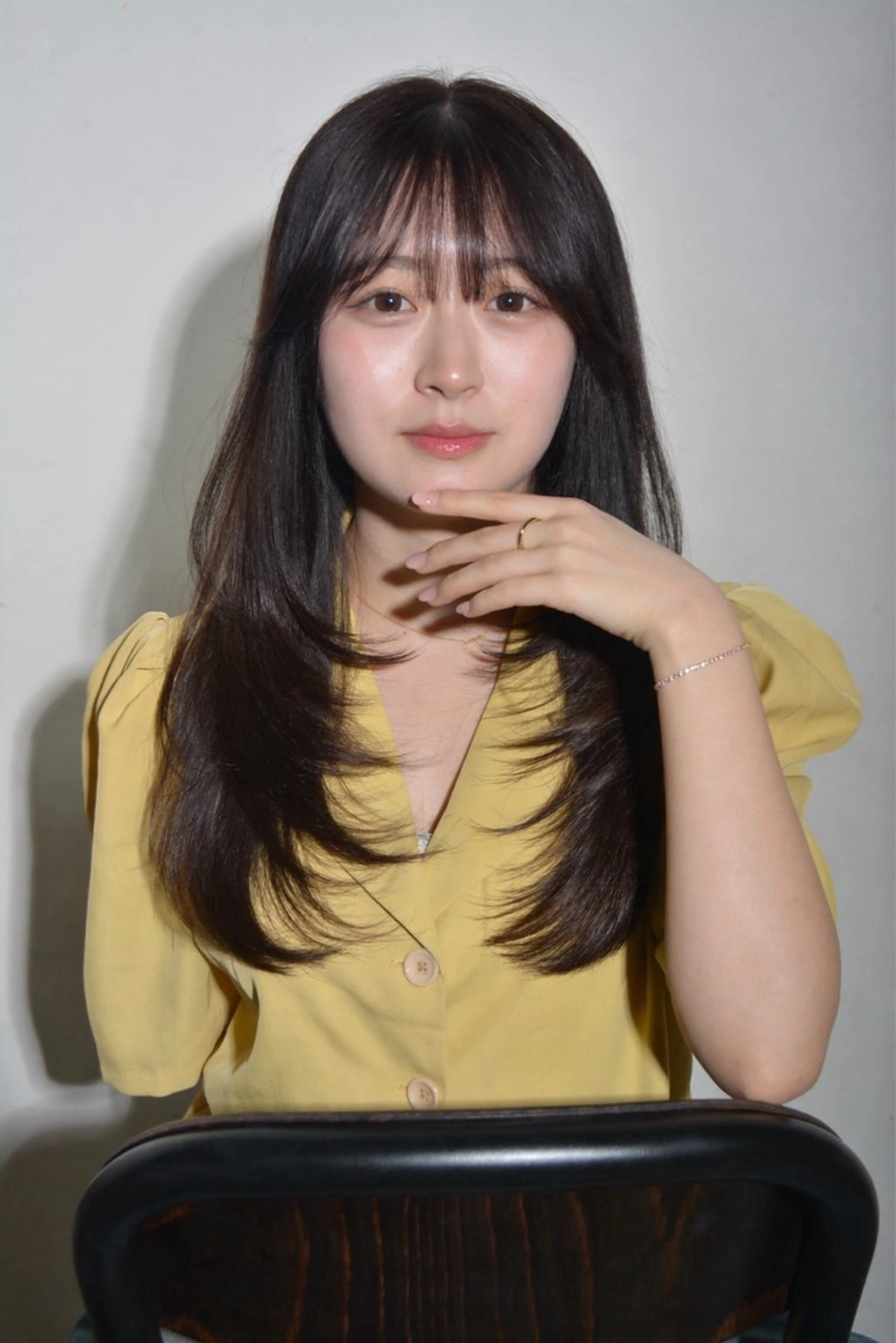 セミロング カット ヘアカラー トリートメント レイヤー/メンズ /佐藤あいら🧳👔のヘアスタイル