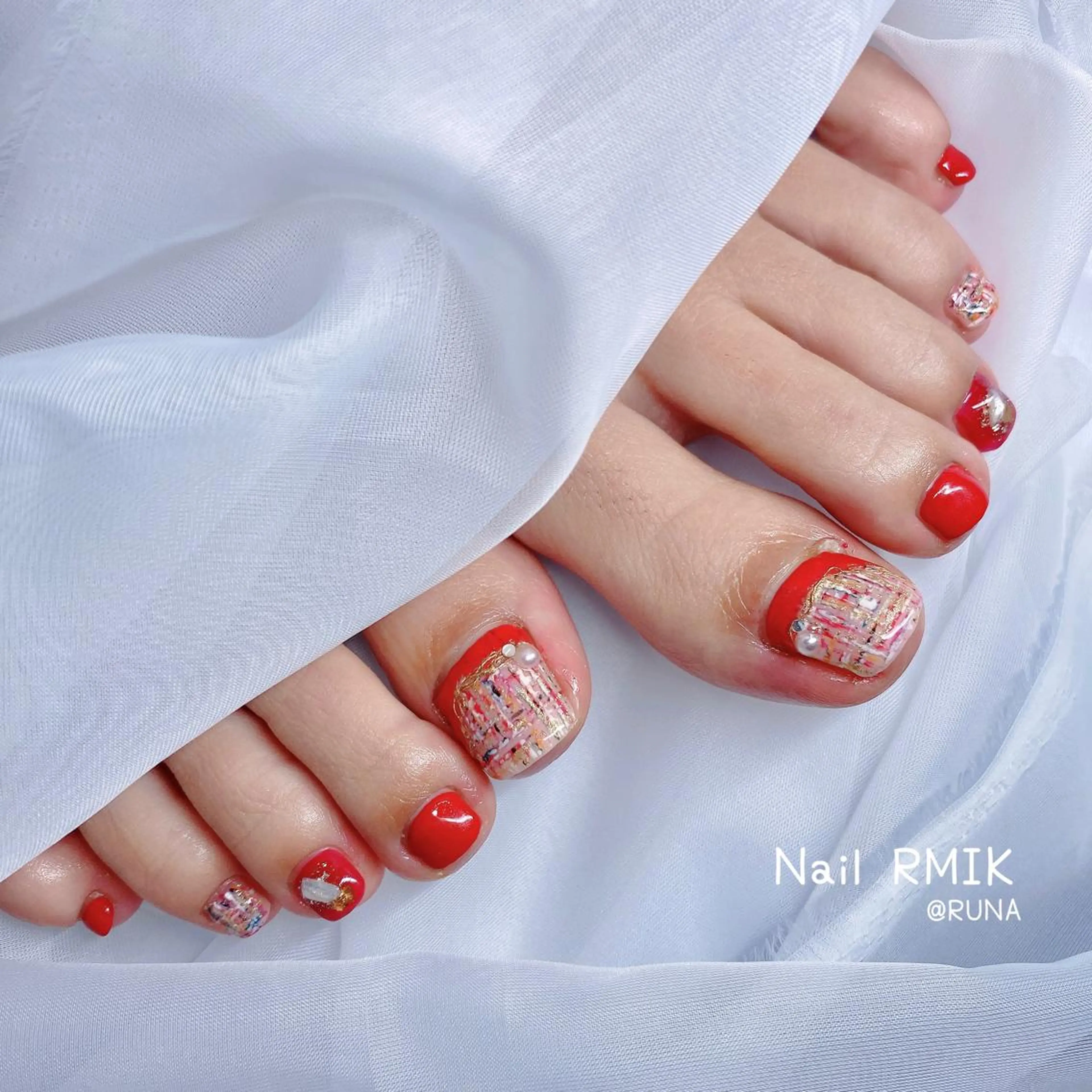 ネイル フットネイル nailsalon RMIKのネイルデザイン