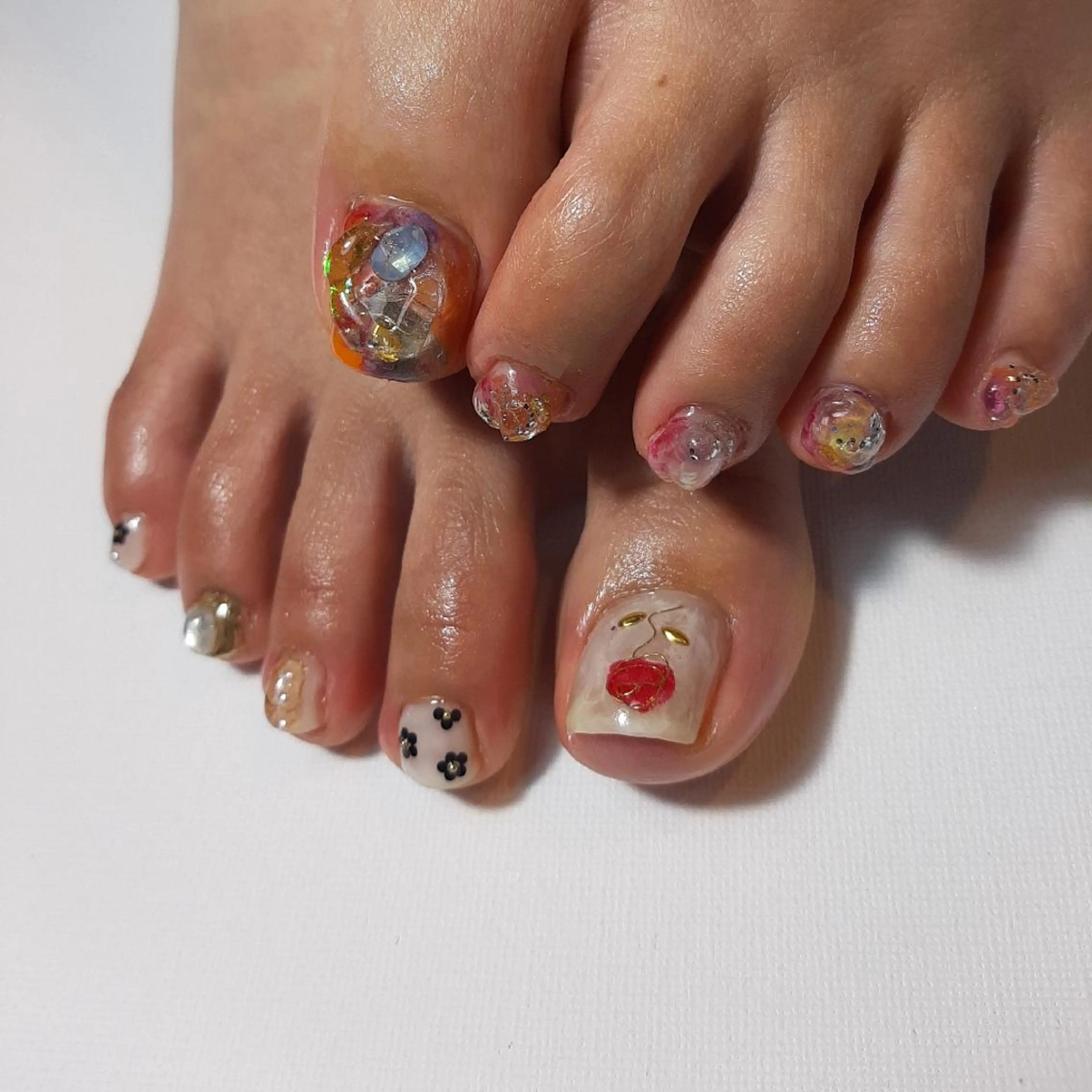 ネイル フットネイル ハロウィン owlnail /持込みデザイン専門のネイルデザイン