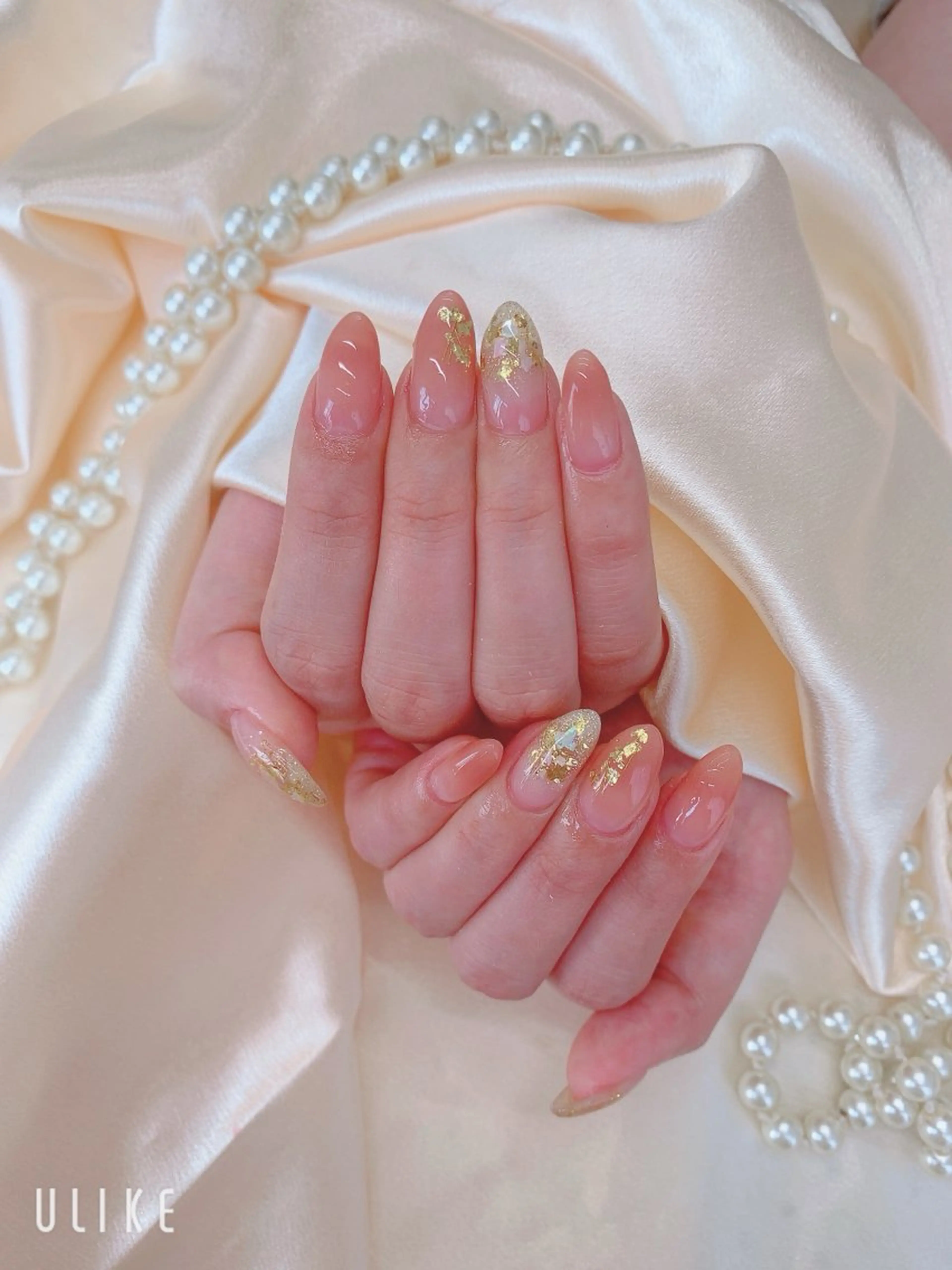 ネイル ハンドネイル ネイルサロンAiri 長さ出し·シンプルのネイルデザイン